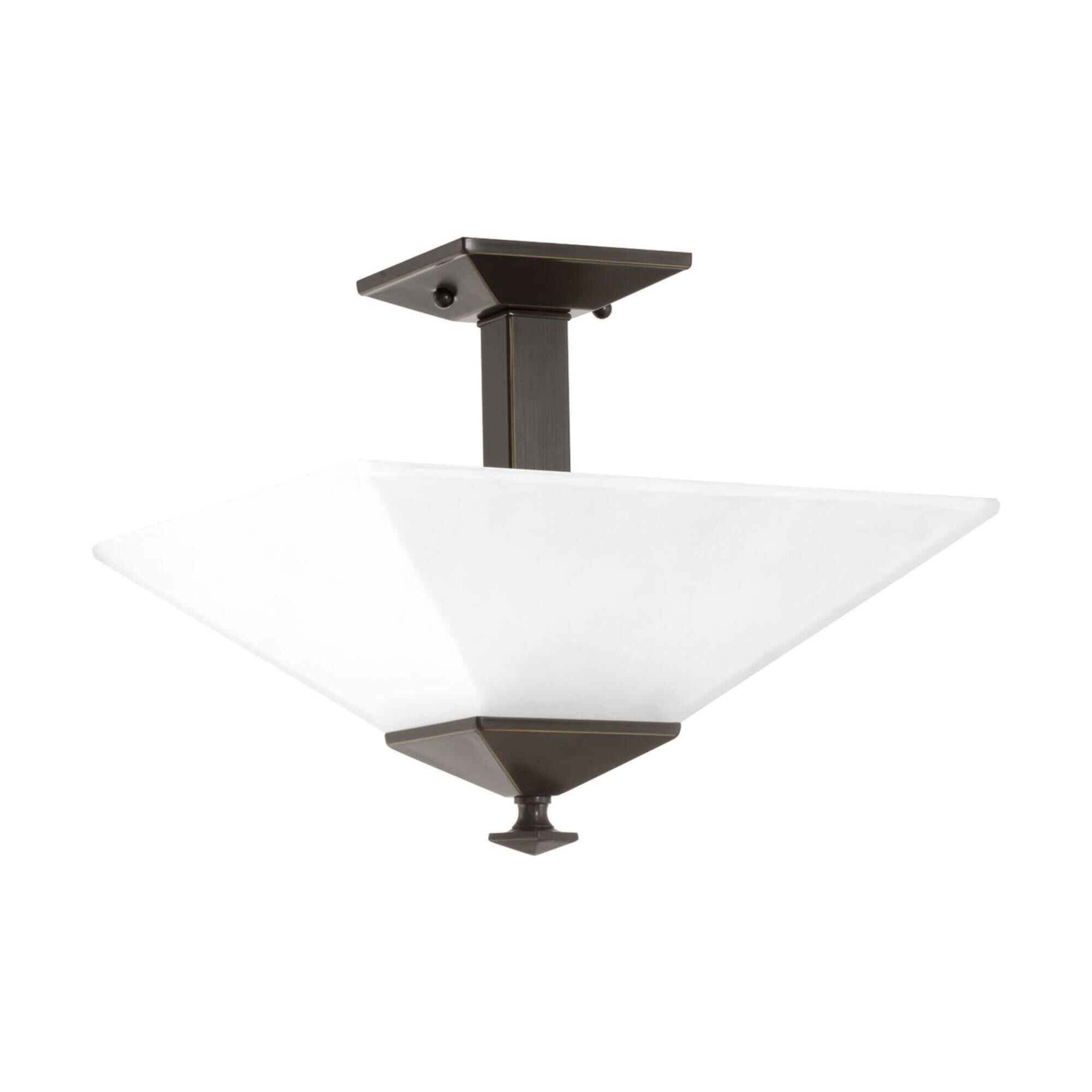 Clifton Heights 12 Inch 2 Light Semi Flush Mount by Progress Lighting