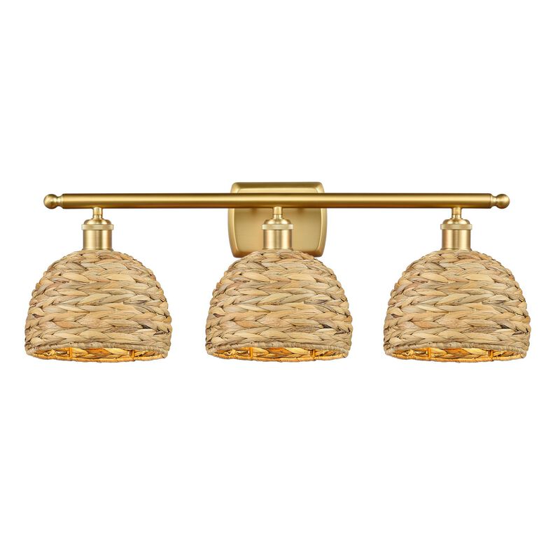 Bruno Marashlian Woven Rattan 28 Inch Bath Vanity Light by Innovations Lighting