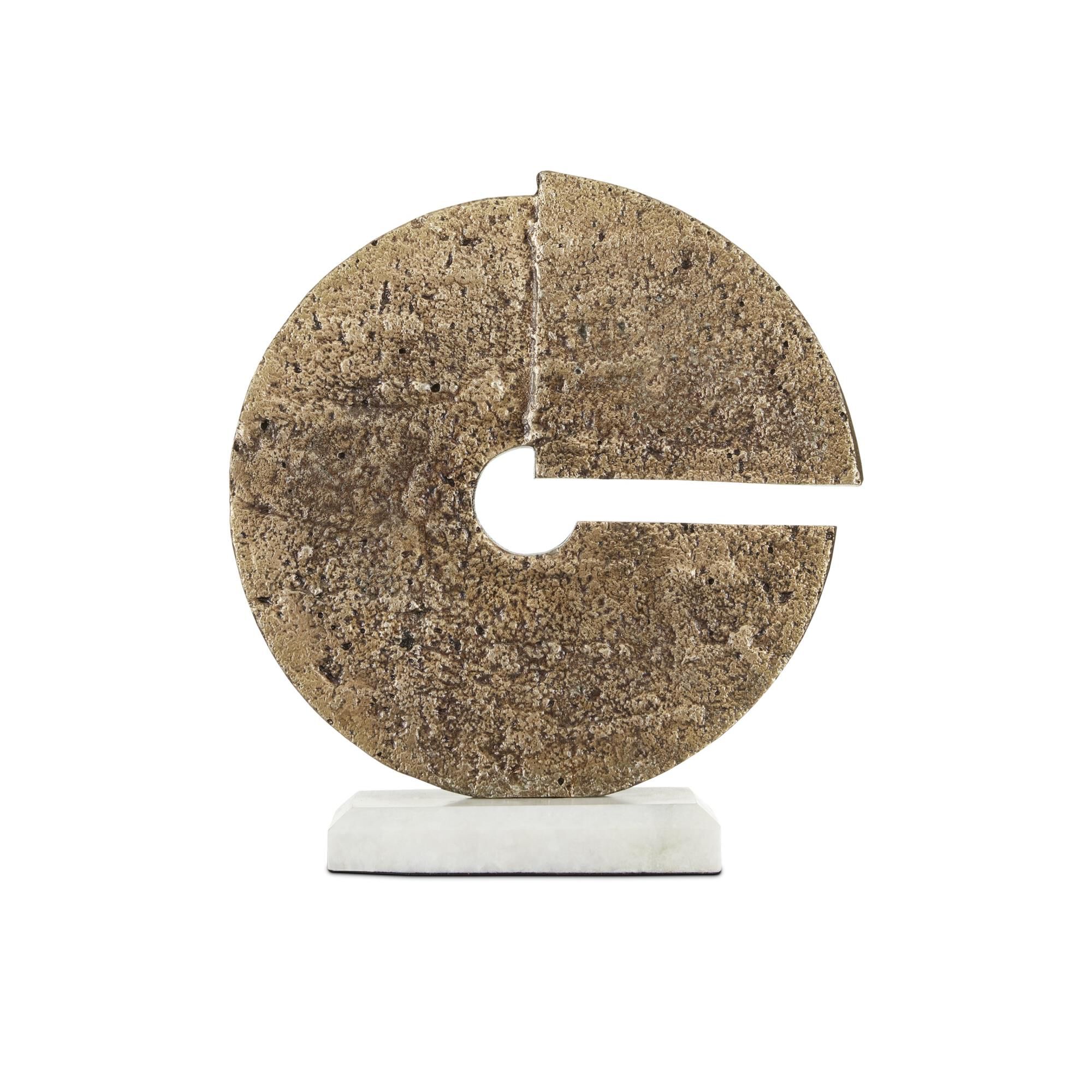 Daman Brass Disc Decorative Plate by Currey and Company