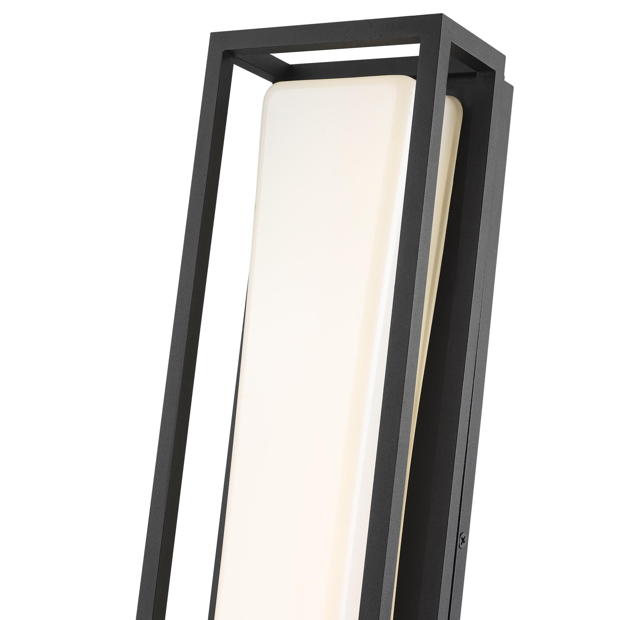 Shown in Black finish and Polycarbonate glass and Polycarbonate shade