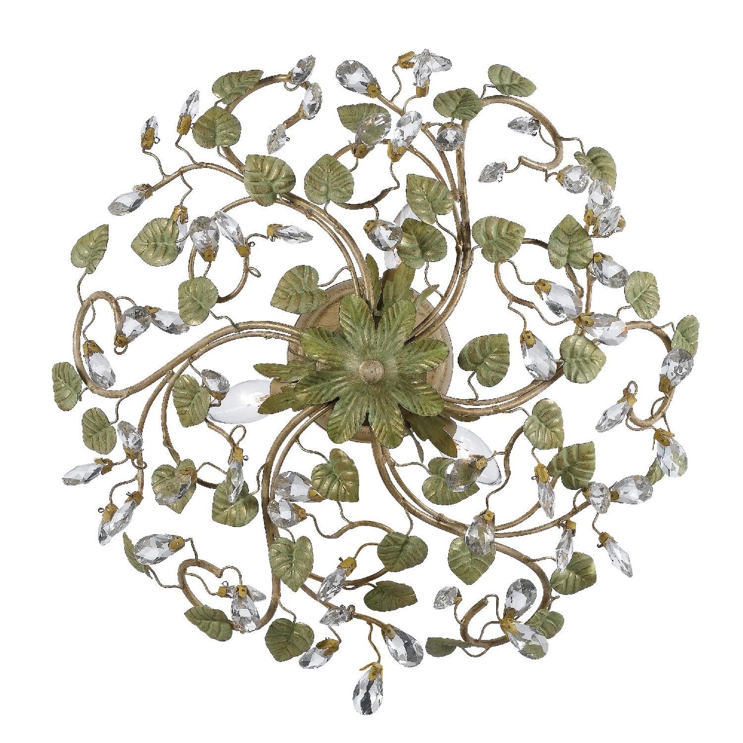 Josie 20 Inch 5 Light Semi Flush Mount by Crystorama