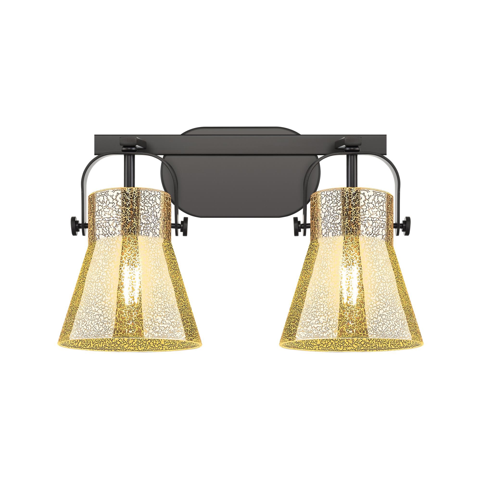 Shown in Matte Black finish and Mercury shade