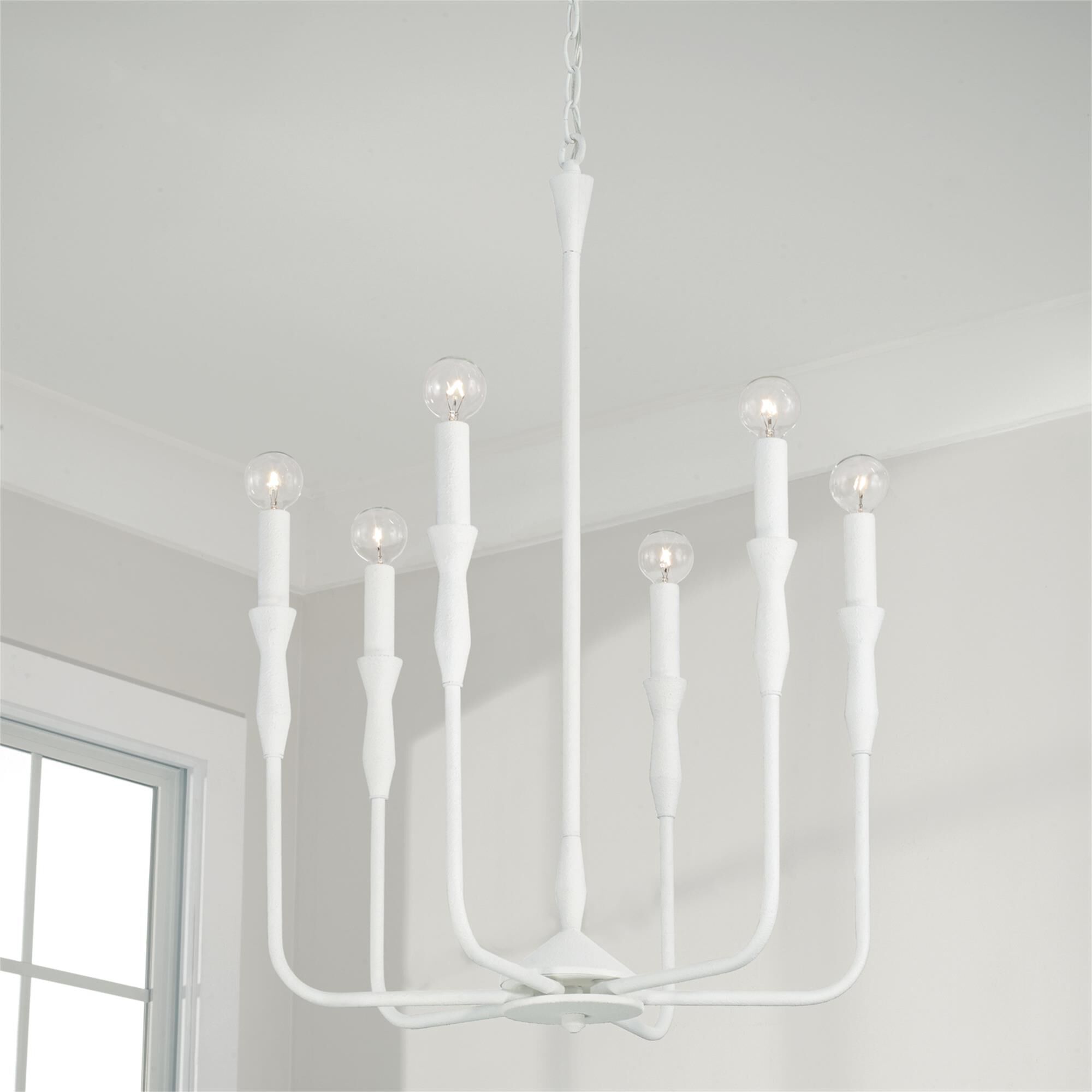 Shown in Textured White finish