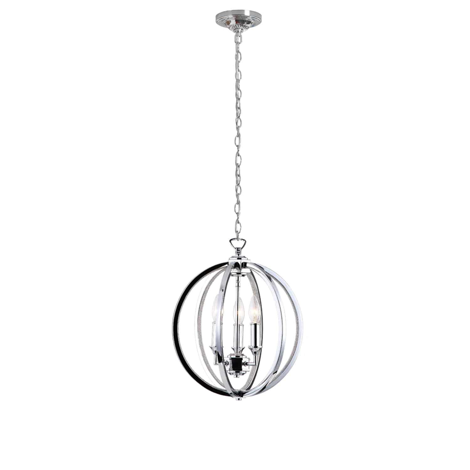 Karland 14 Inch 3 Light Mini Chandelier by Dainolite