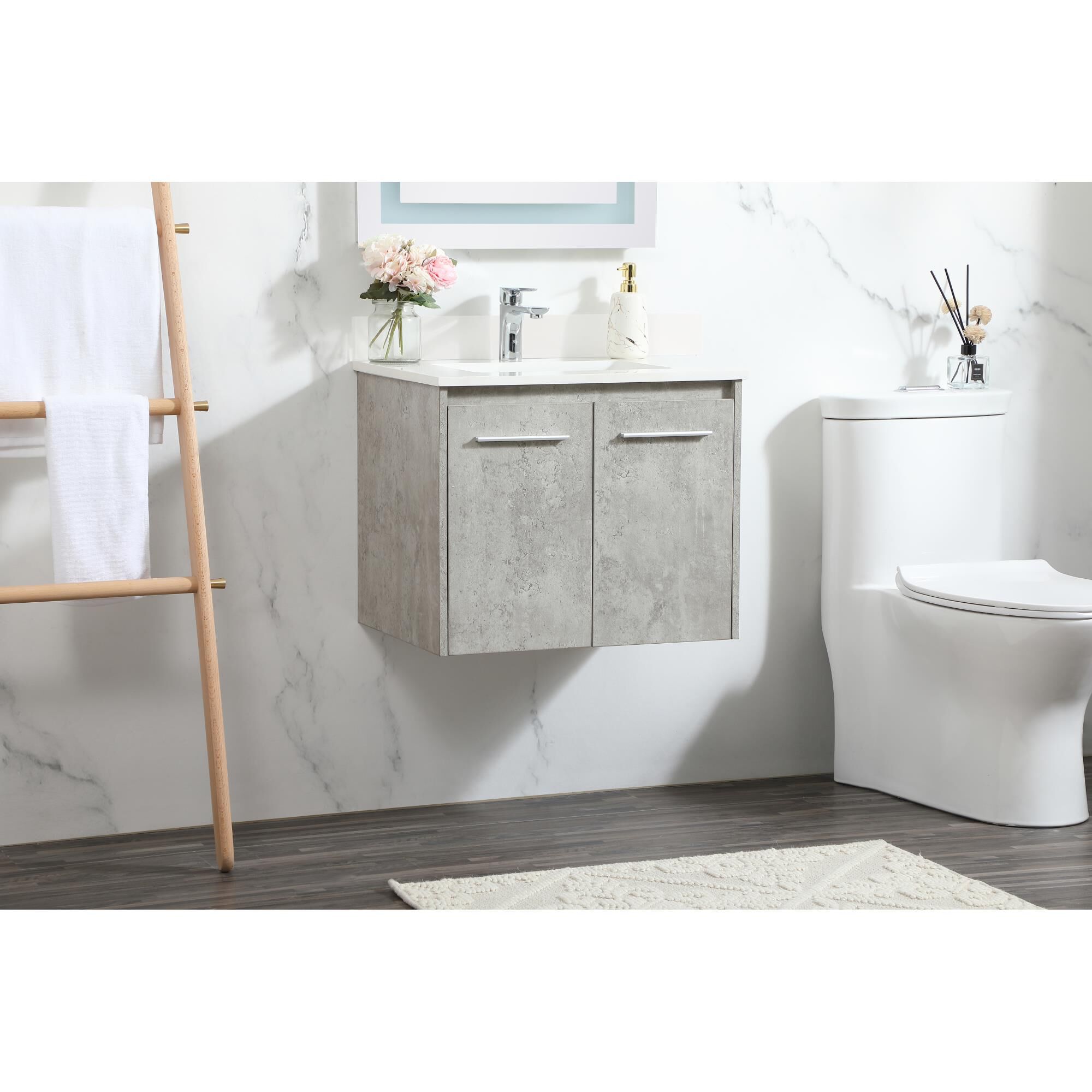 Shown in Concrete Grey finish