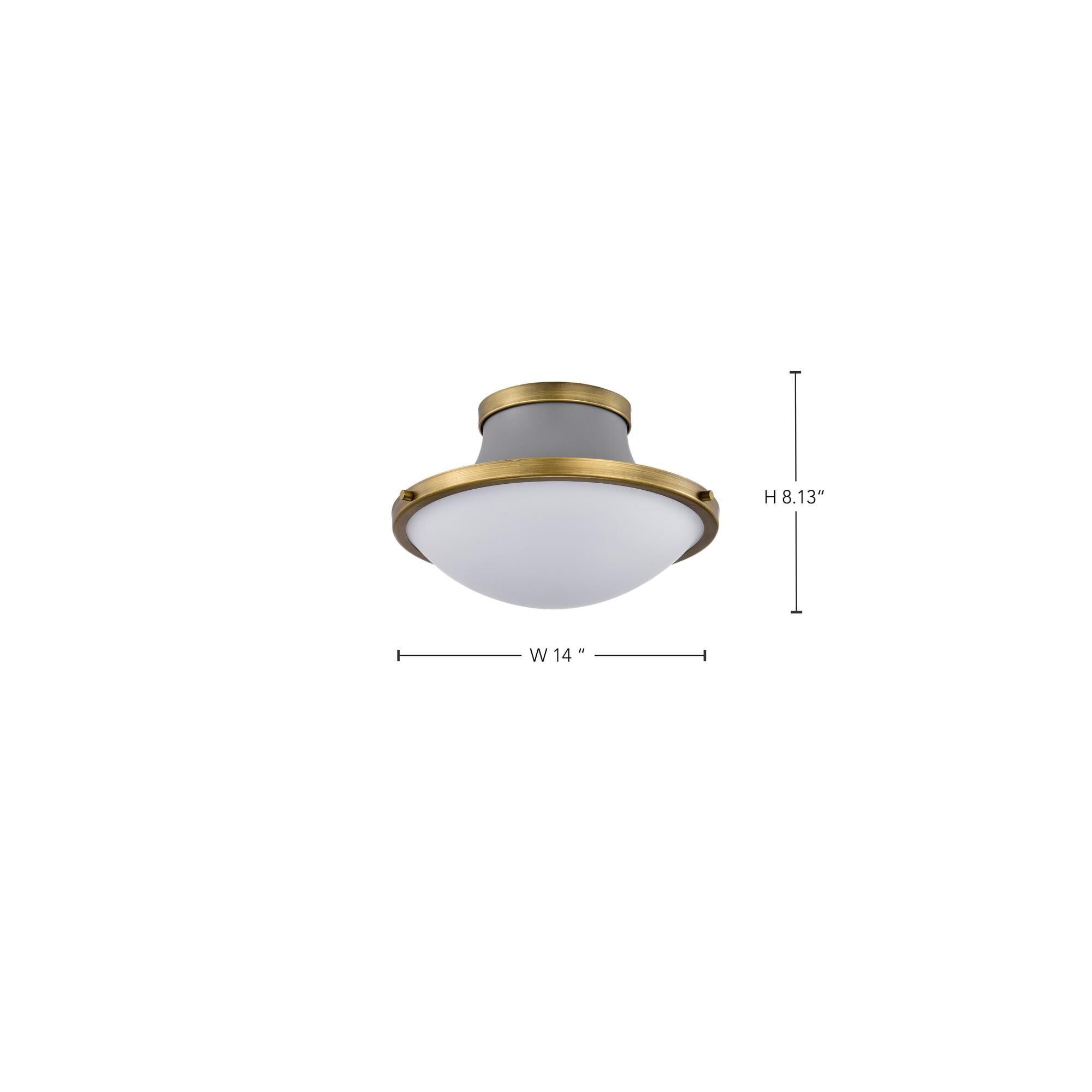 Lafayette 1 Light Semi Flush Light by Nuvo Lighting