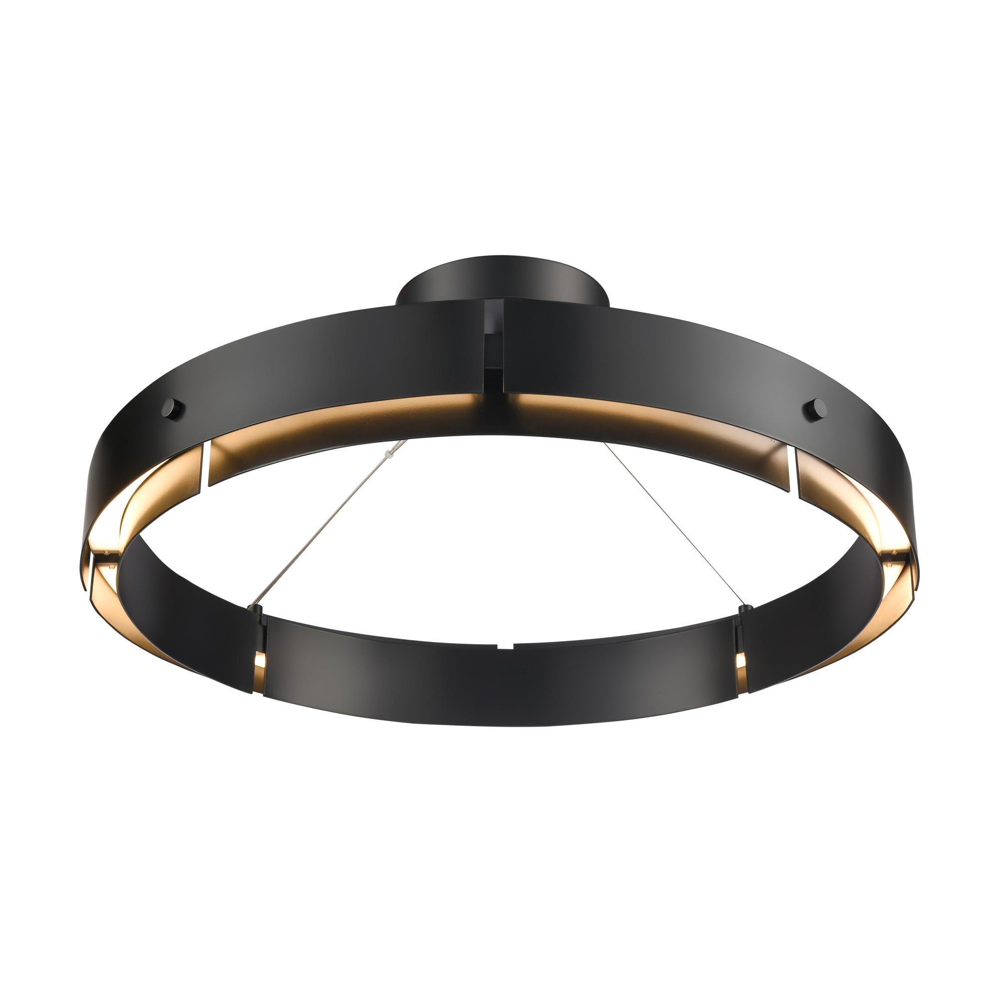 Shown in Black finish and Matte Black Steel shade