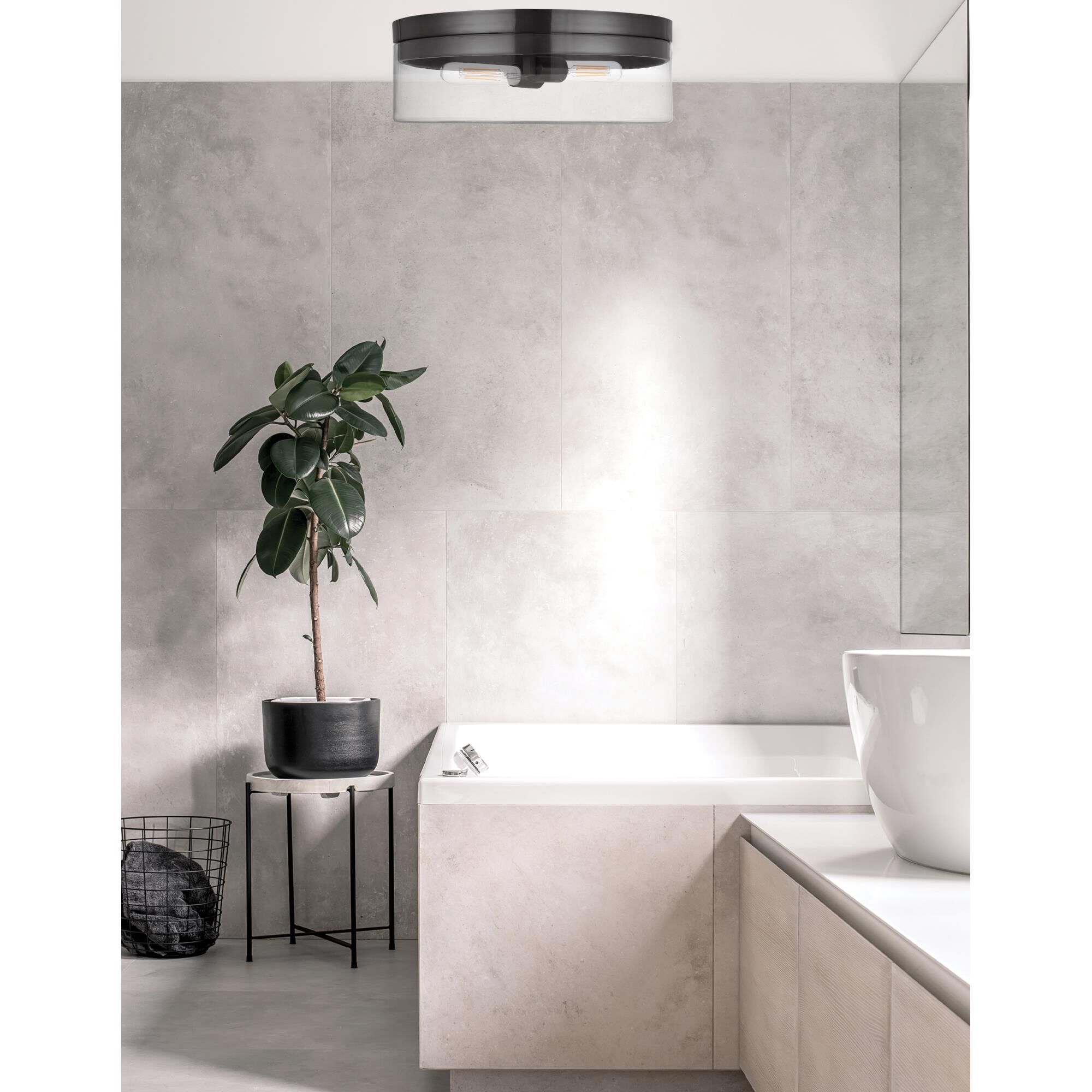 Fiona 14 Inch Flush Mount by Dainolite