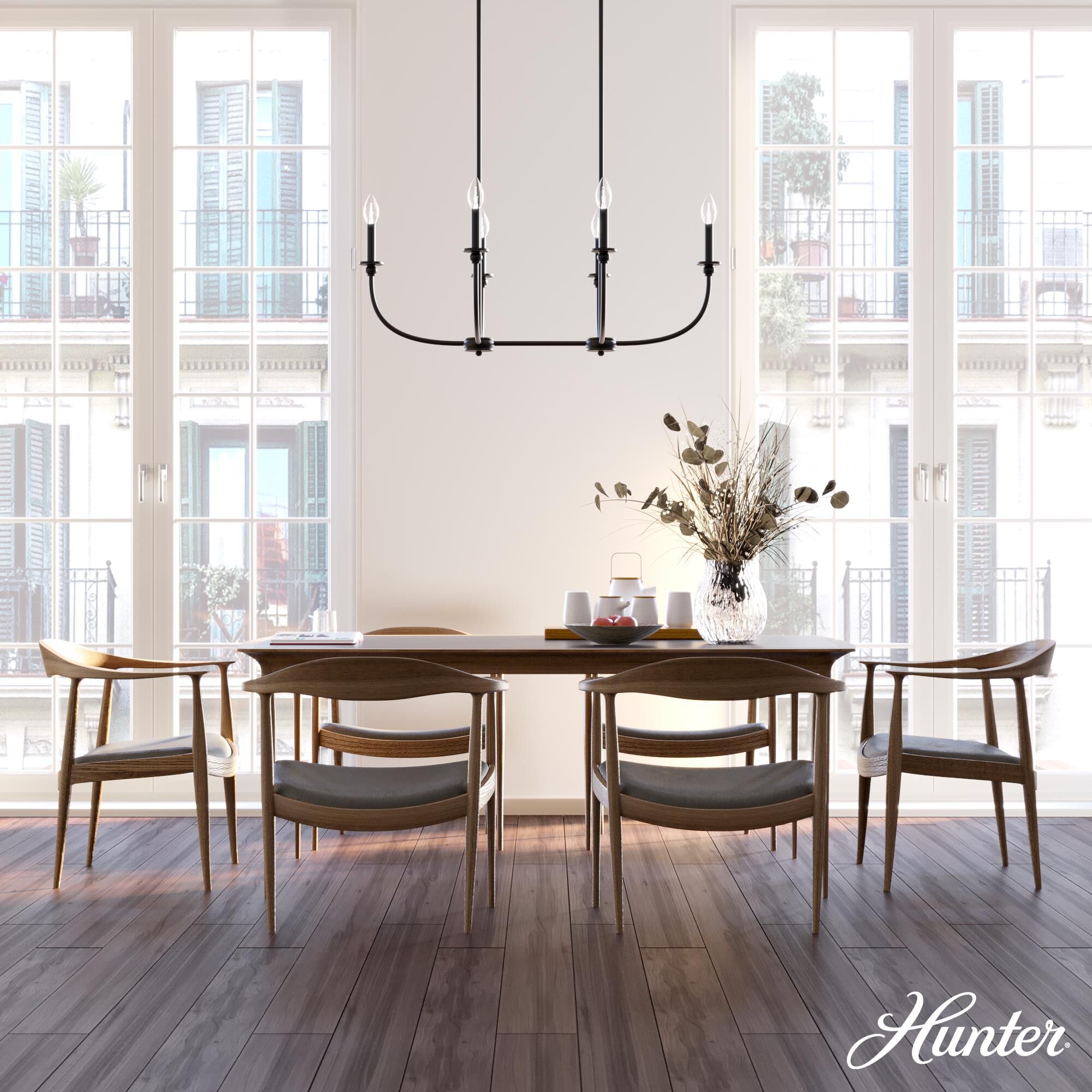Southcrest 36 Inch 6 Light Linear Suspension Light by Hunter Fan