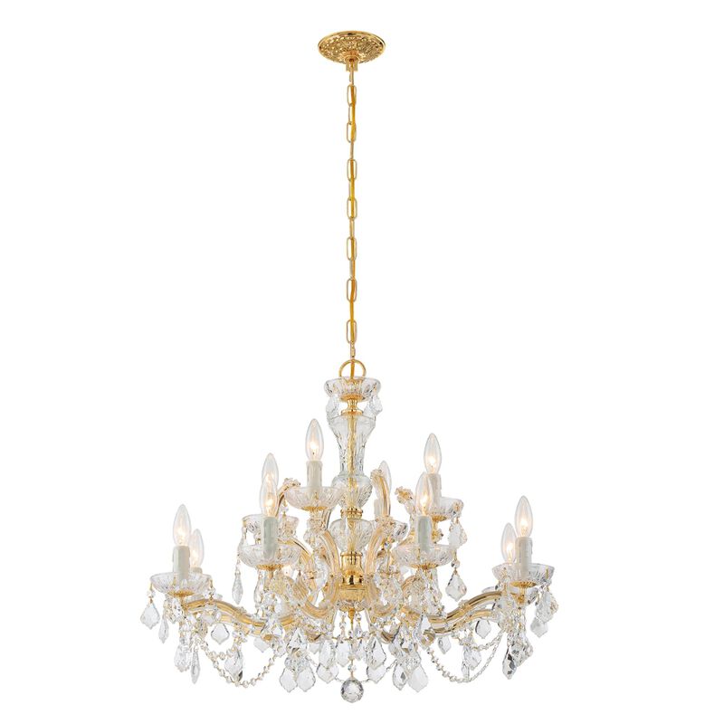 Maria Theresa 29 Inch 12 Light Chandelier by Crystorama