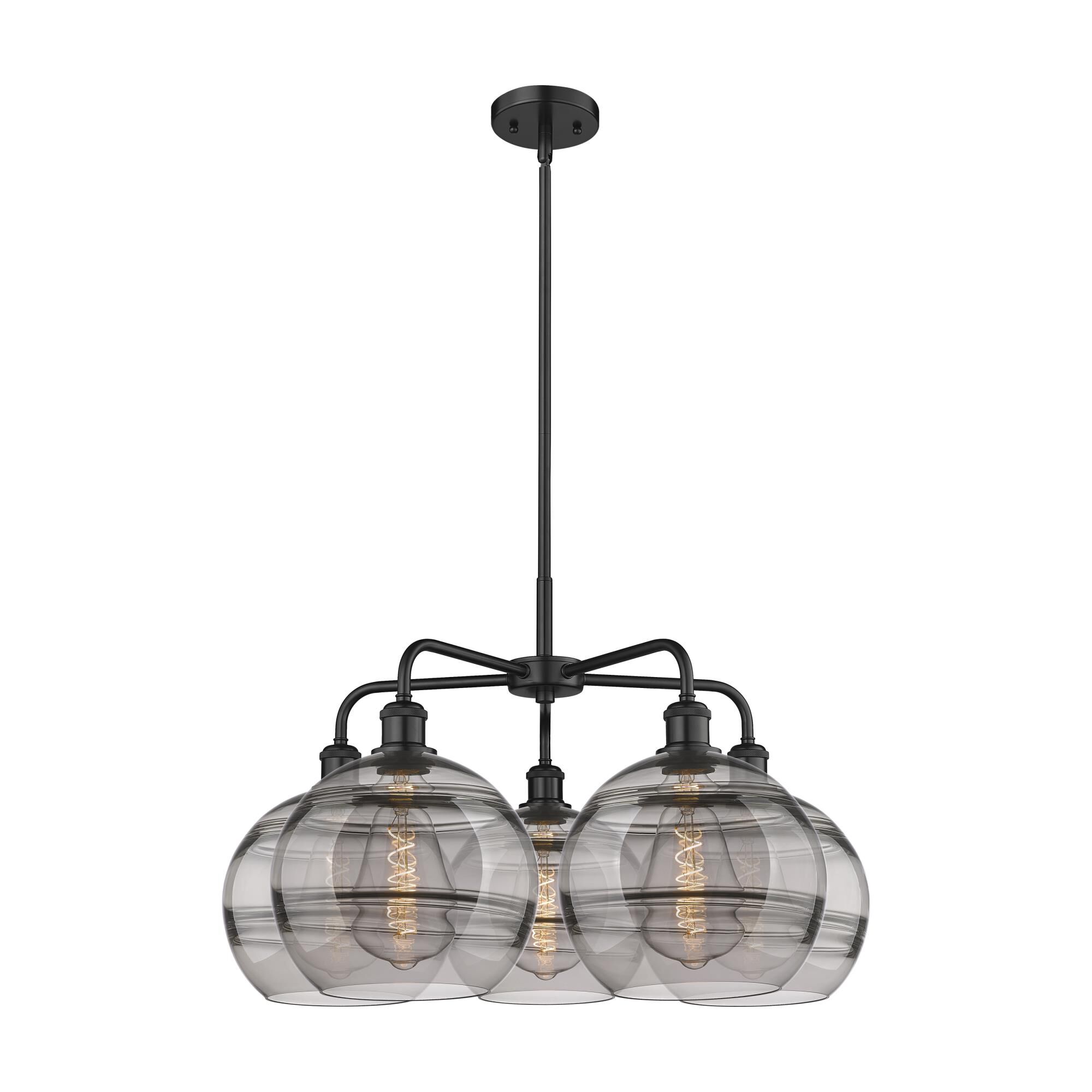 Shown in Matte Black finish and Light Smoke glass