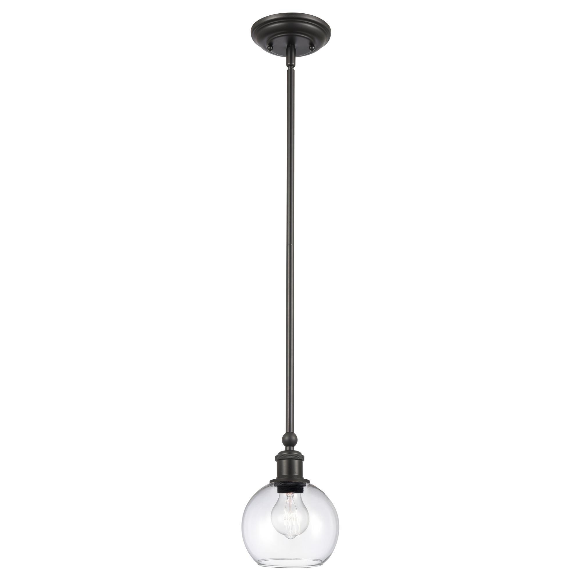 Shown in Matte Black finish and Clear glass