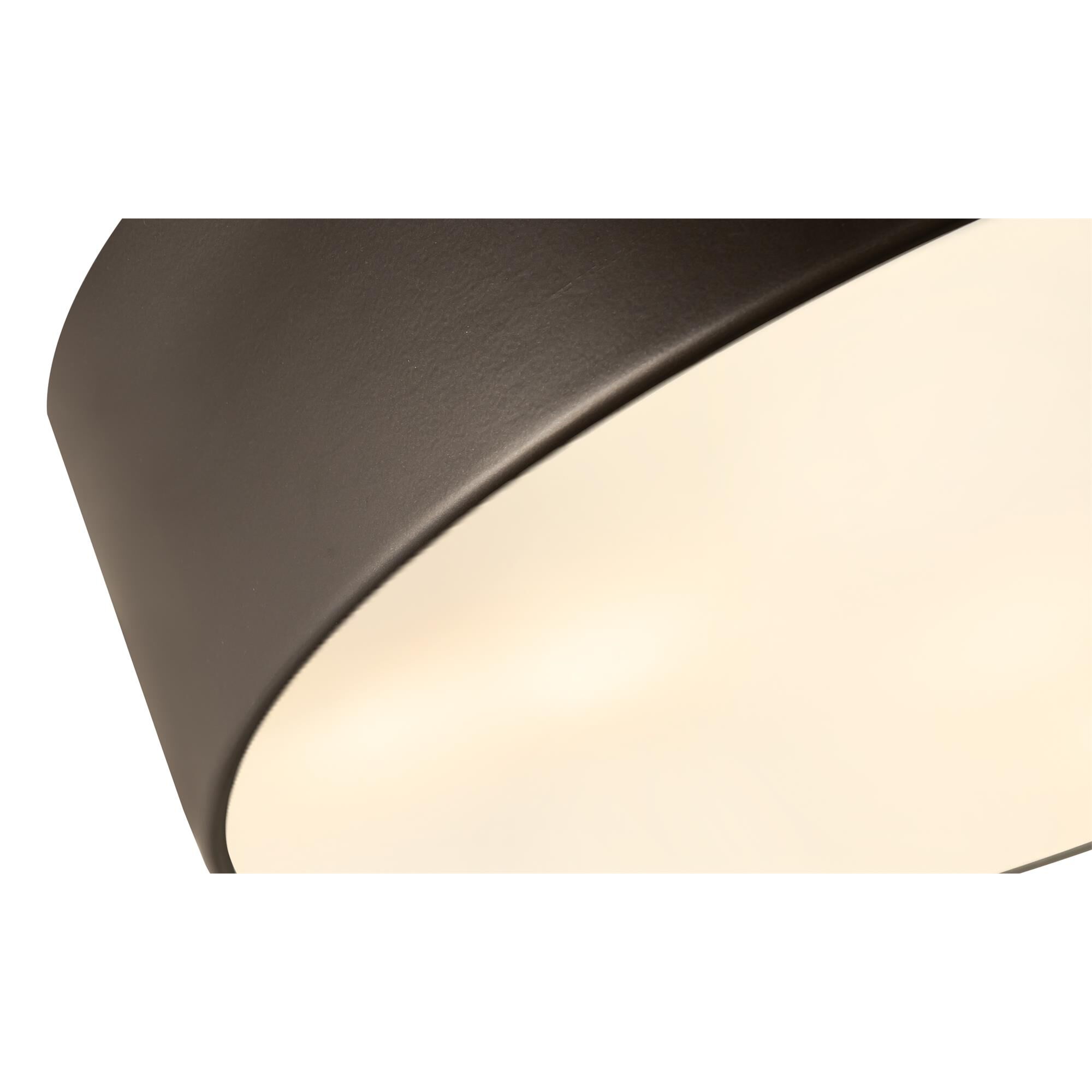 Shown in Bronze finish and Steel glass and Steel shade