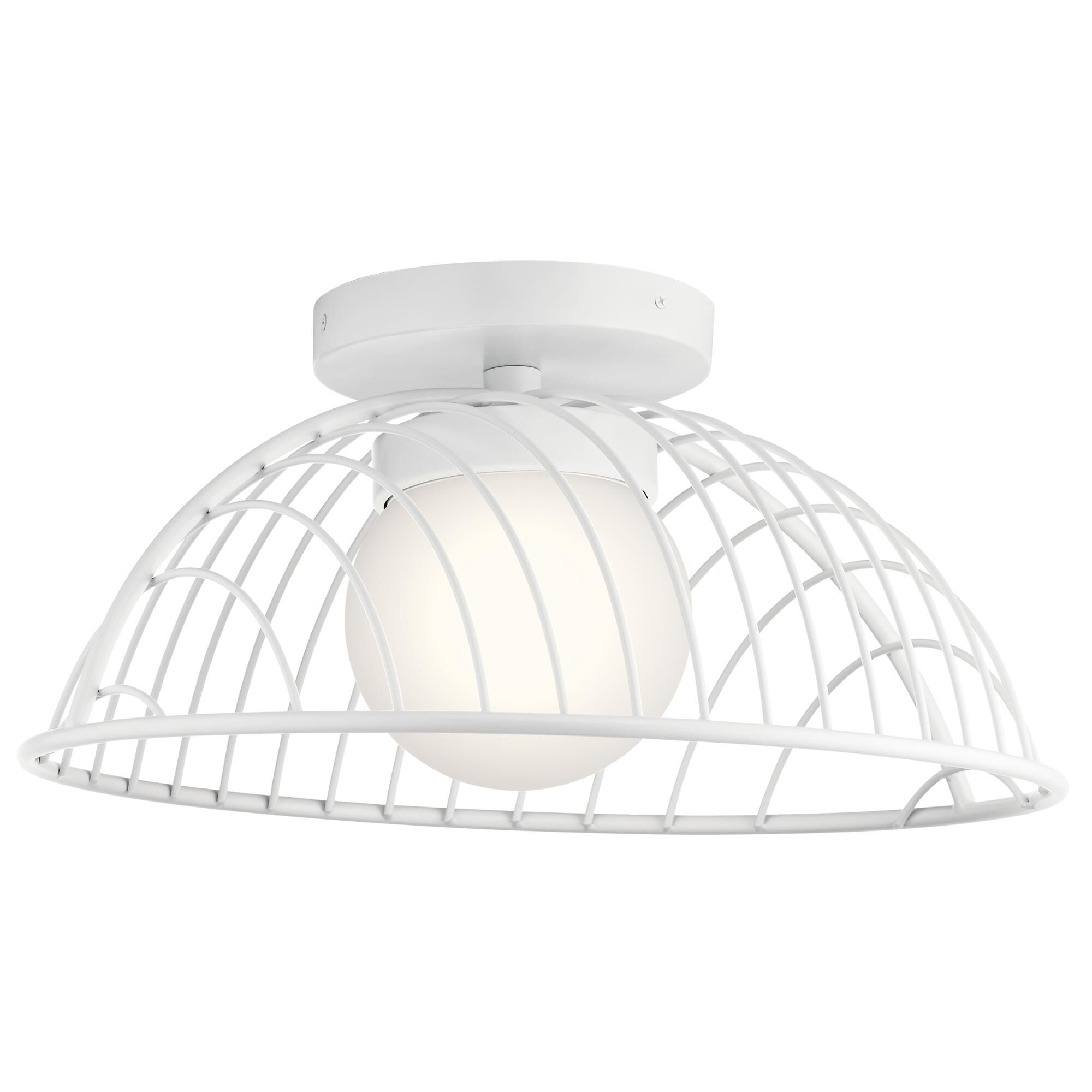 Clevo 18 Inch 1 Light LED Semi Flush Mount by Elan Lighting