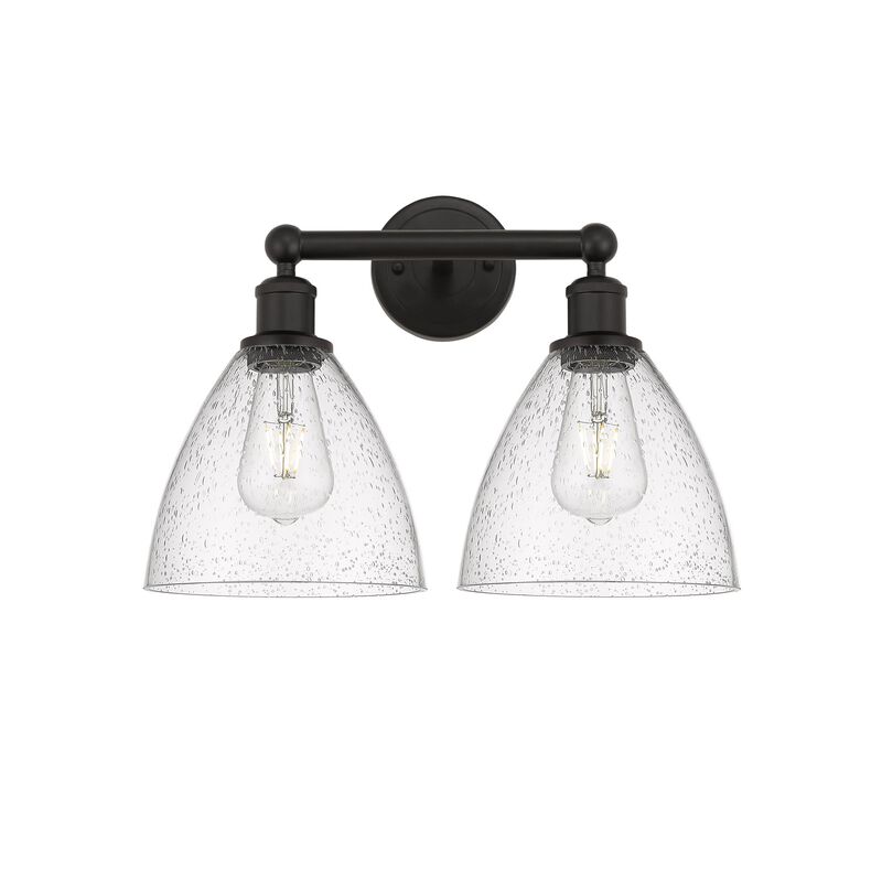 Bruno Marashlian Bristol Glass 16 Inch 2 Light Bath Vanity Light by Innovations Lighting