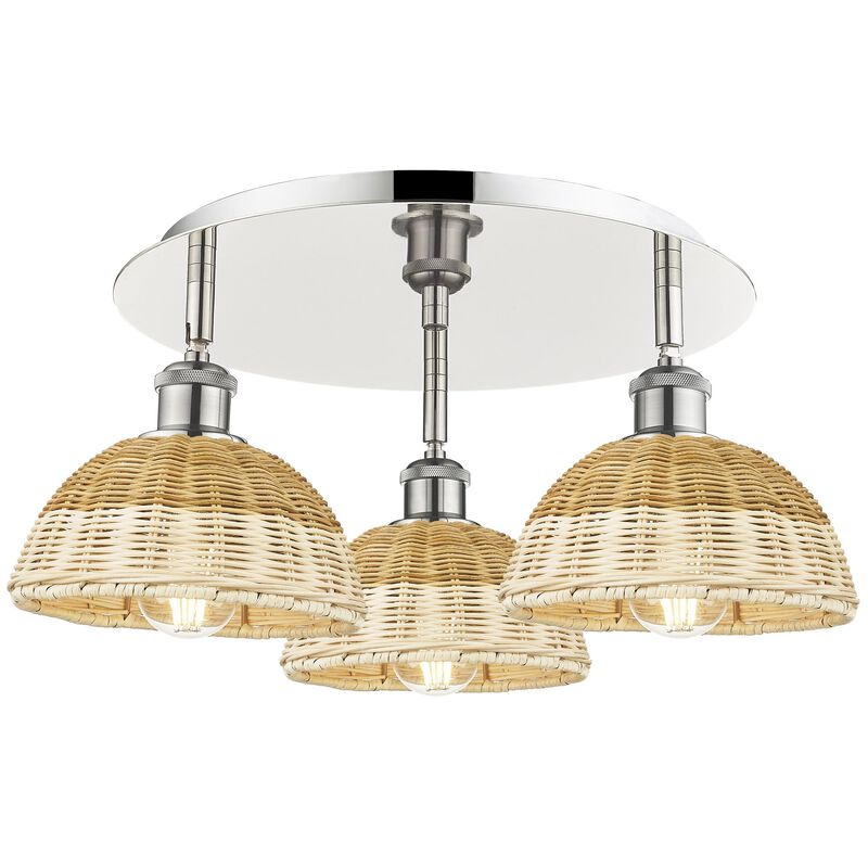Bruno Marashlian Bristol Natural II 19 Inch Flush Mount by Innovations Lighting