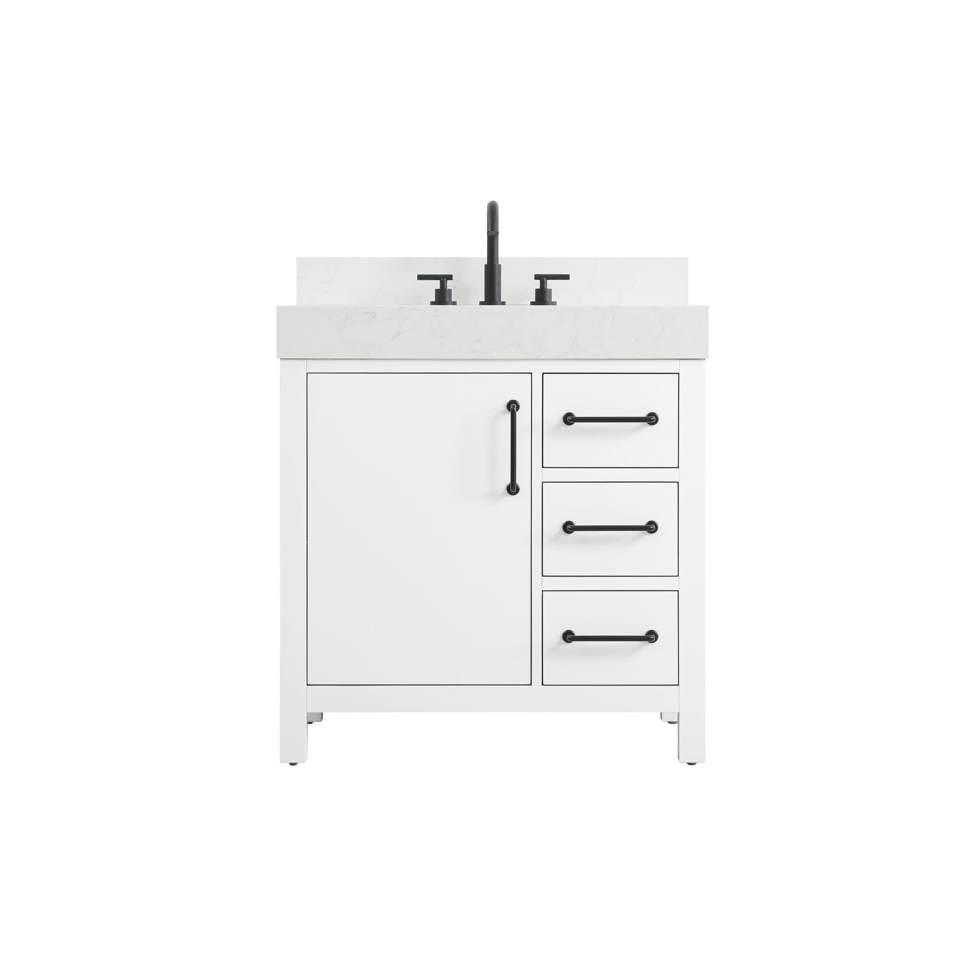 Nathan 32 Inch Bath Vanity by Elegant Dcor