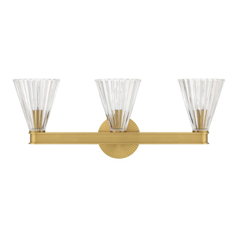 Lotus 24 Inch 3 Light Bath Vanity Light by Crystorama