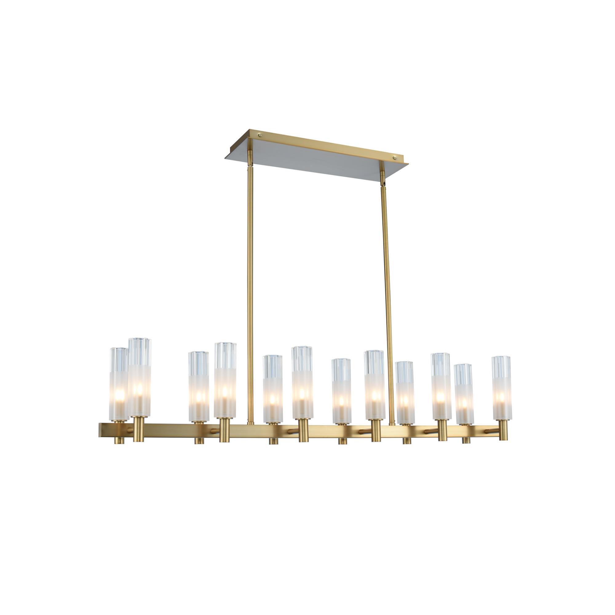 Lorne 42 Inch 12 Light LED Linear Suspension Light by Kalco Lighting