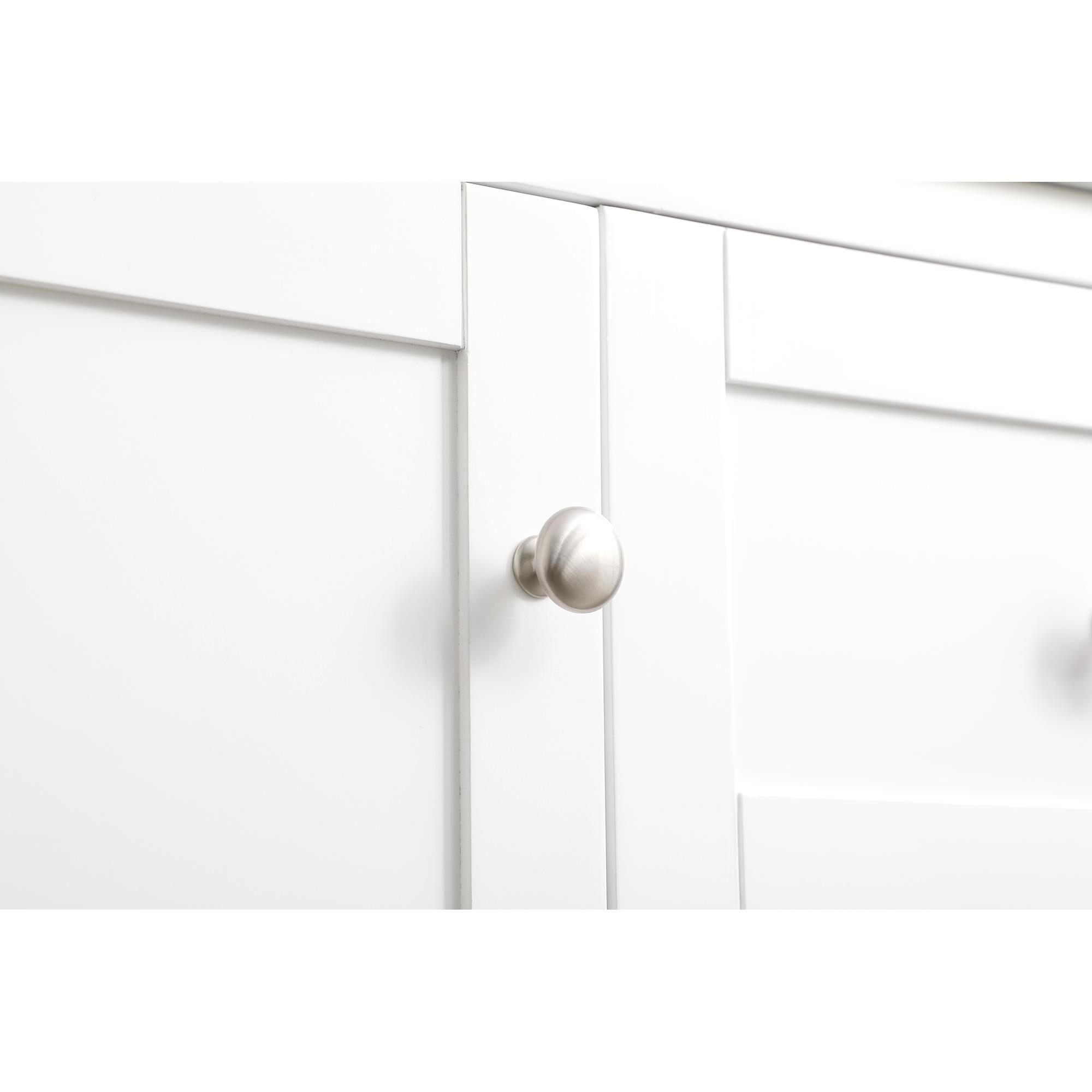 Shown in White finish