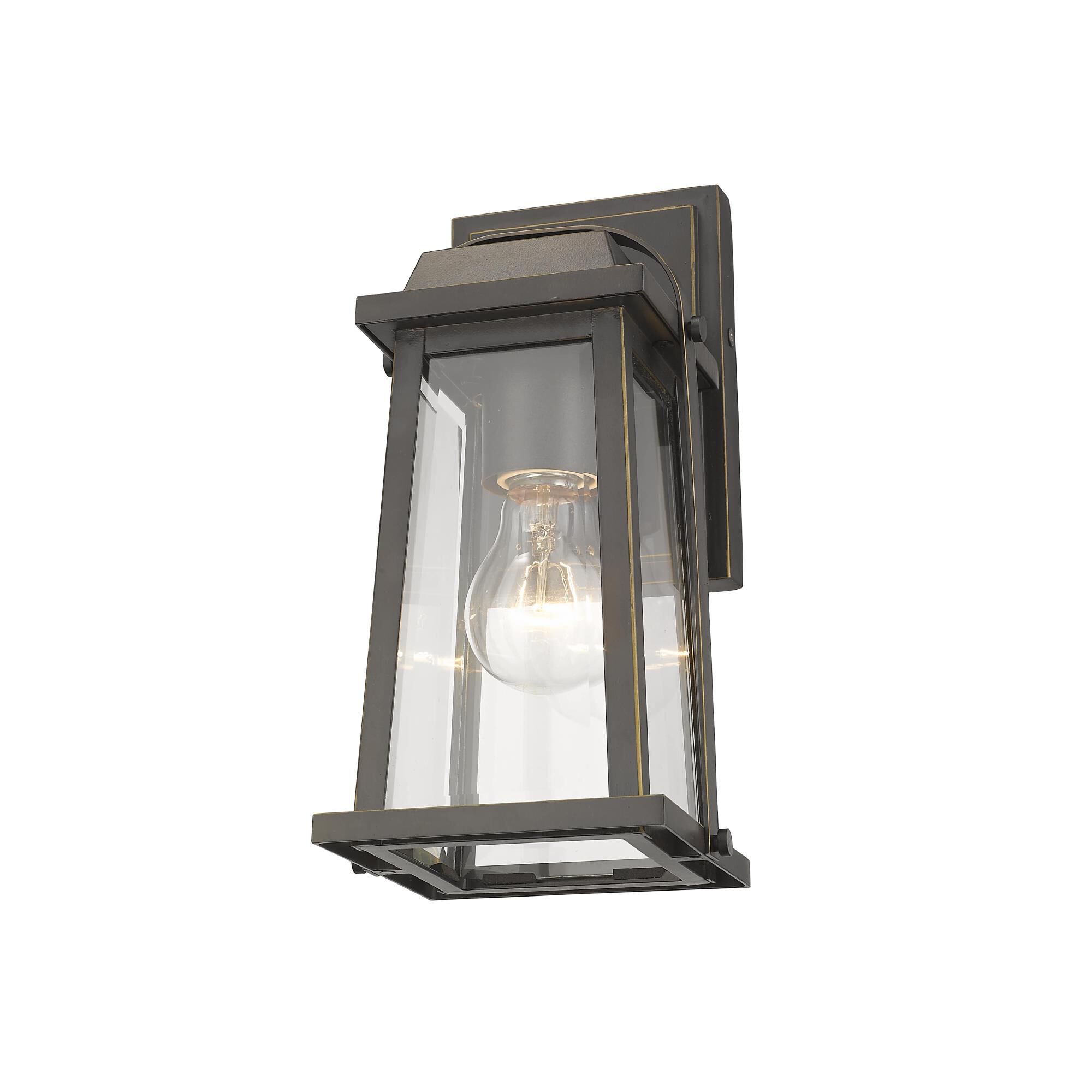 Shown in Oil Rubbed Bronze finish and Glass shade