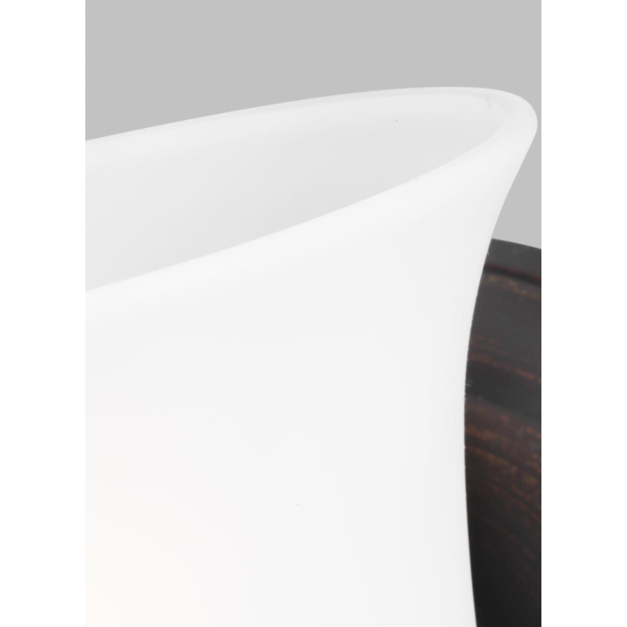 Shown in Bronze finish and Satin Etched glass