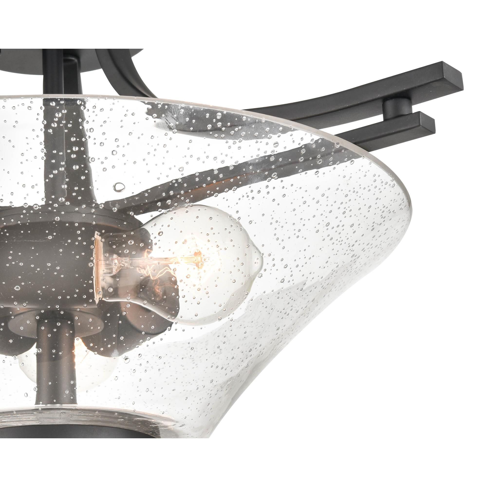 Natalie 19 Inch 3 Light Semi Flush Mount by Millennium Lighting