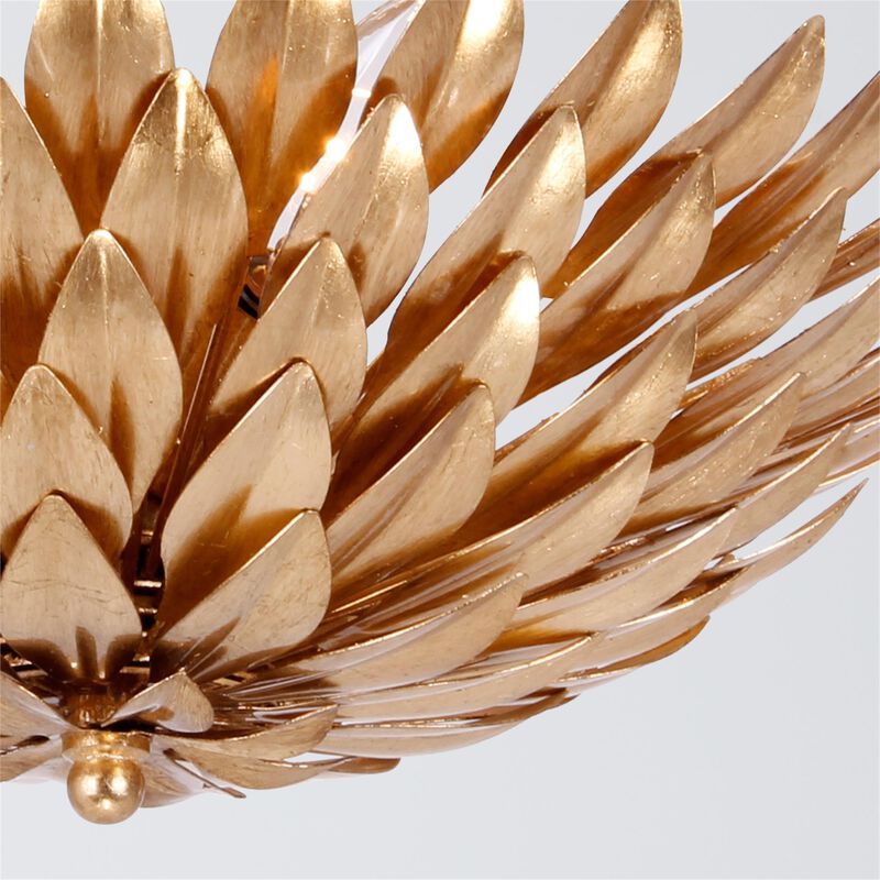 Broche 16 Inch 4 Light Semi Flush Mount by Crystorama