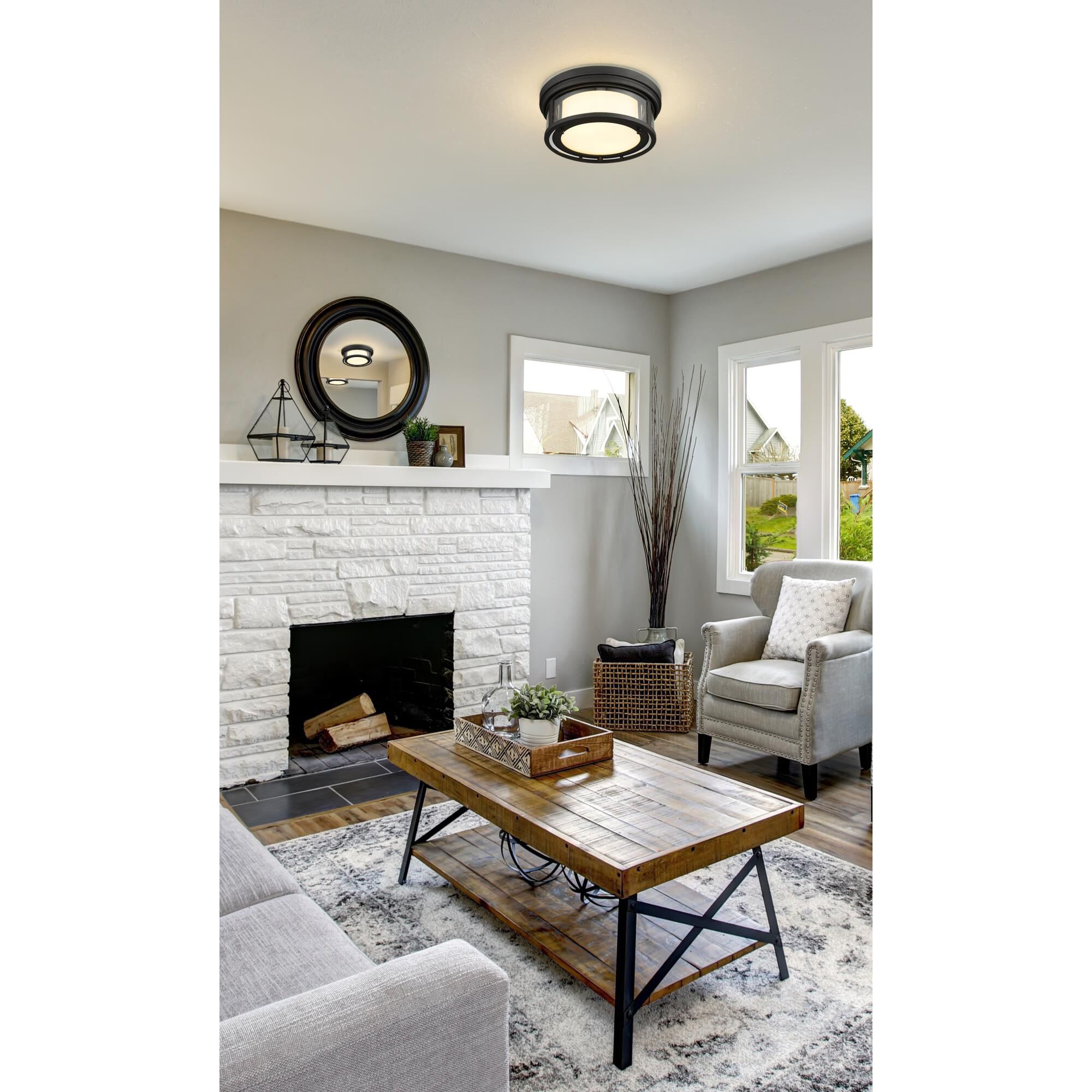 Willow 12 Inch 2 Light Flush Mount by Z-Lite