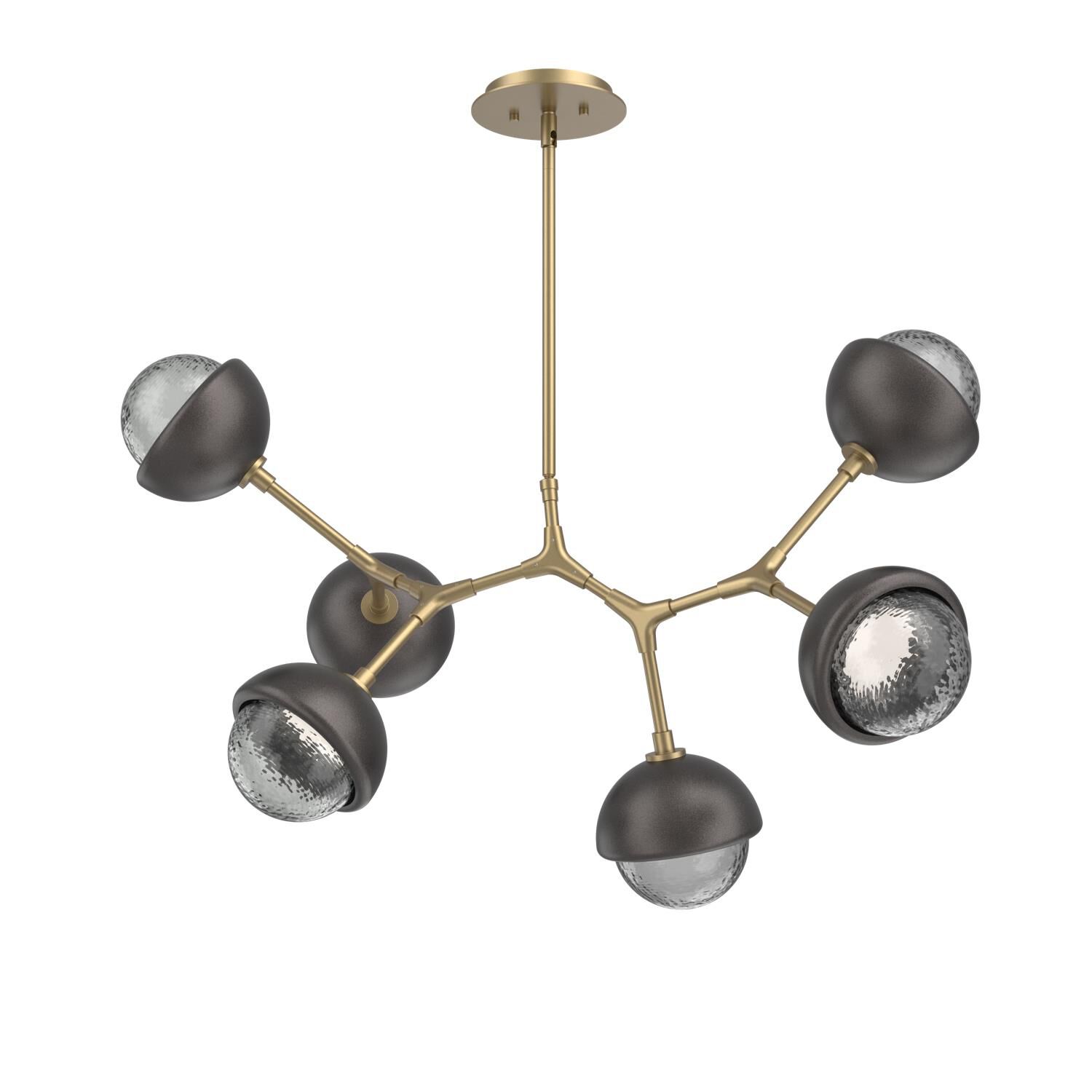 Levi Wilson Cabochon 31 Inch Linear Suspension Light by Hammerton Studio