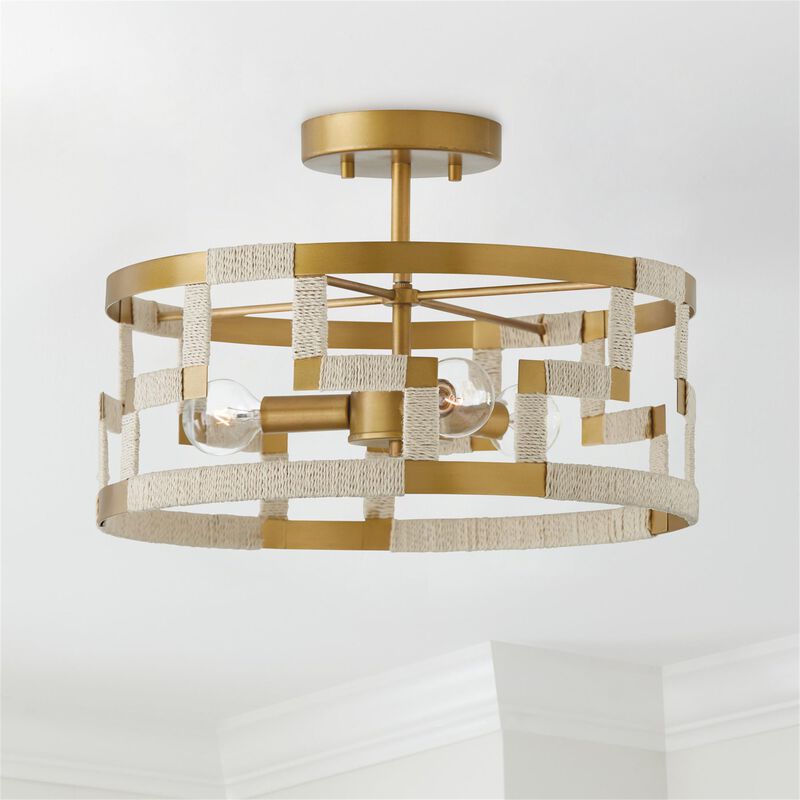 Hala 15 Inch 3 Light Semi Flush Mount by Capital Lighting Fixture Company