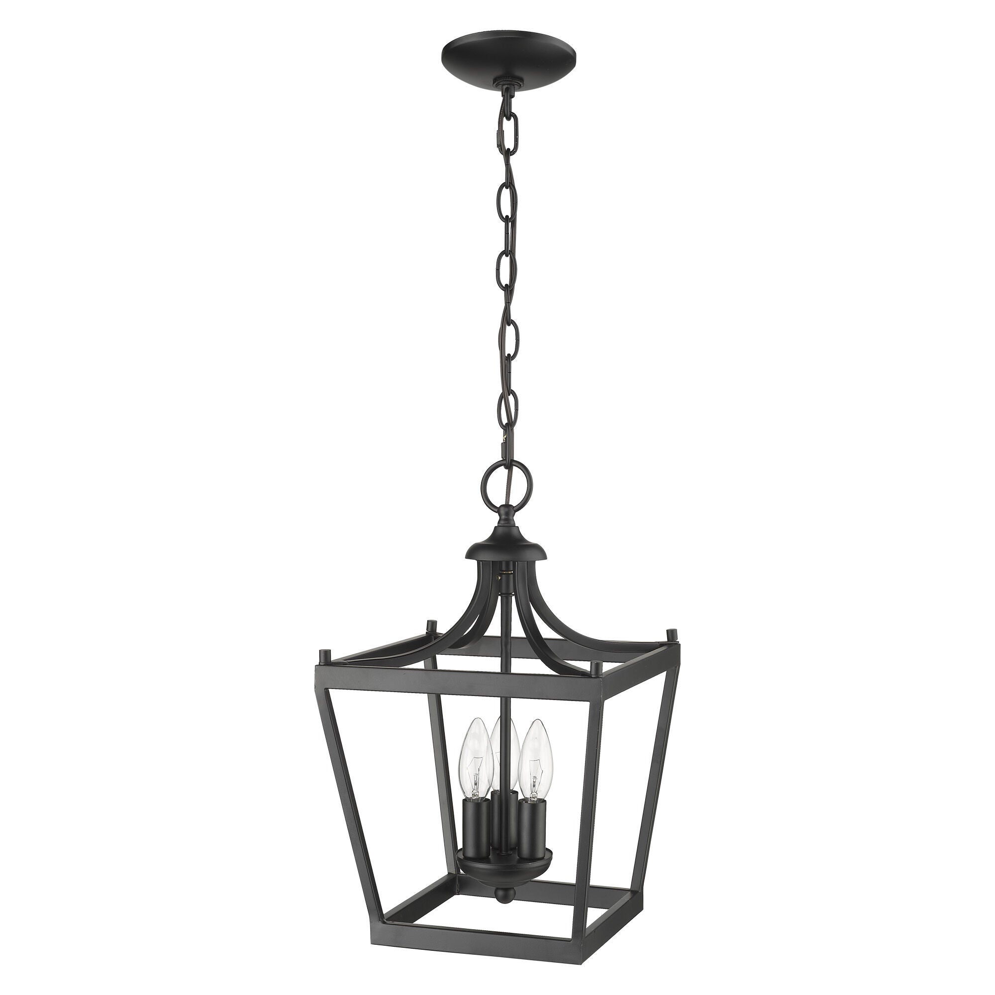 Shown in Matte Black finish and -- glass and -- shade