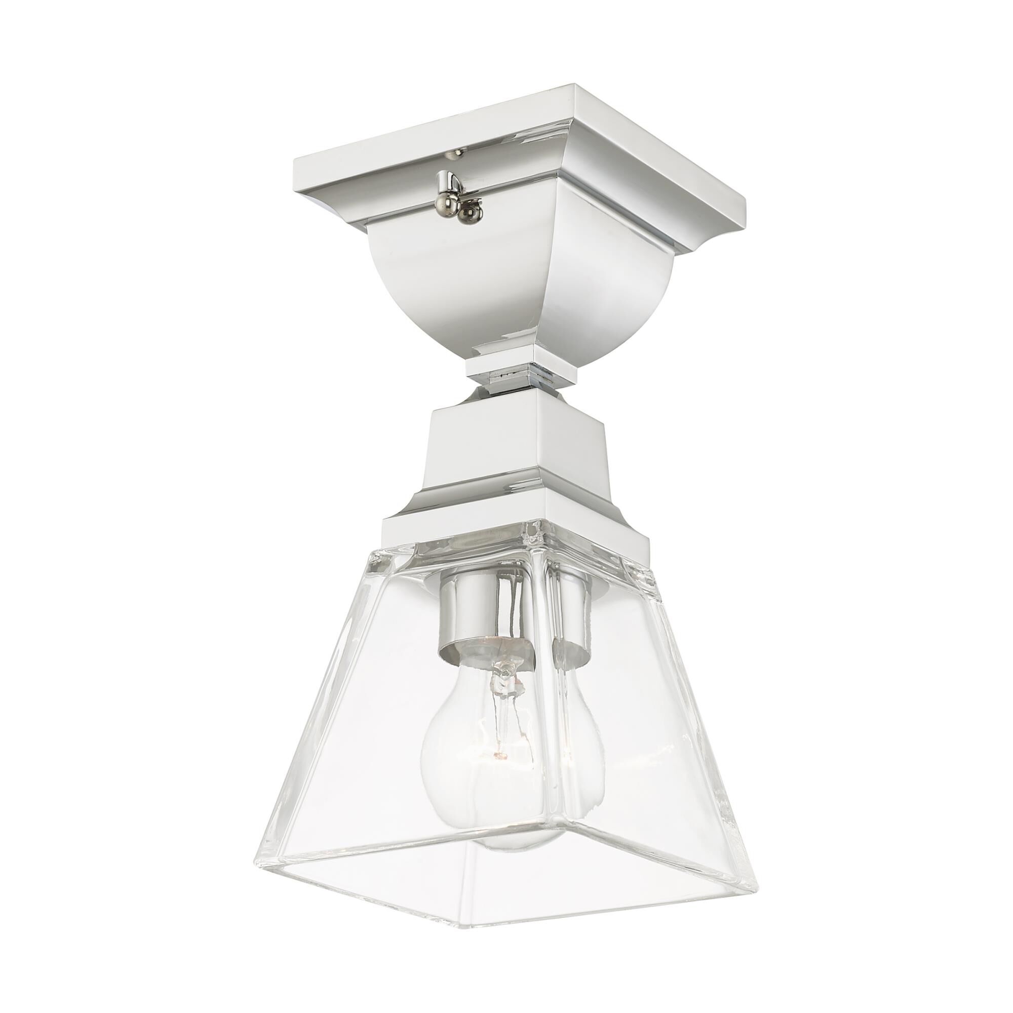 Mission 5 Inch 1 Light Flush Mount by Livex Lighting
