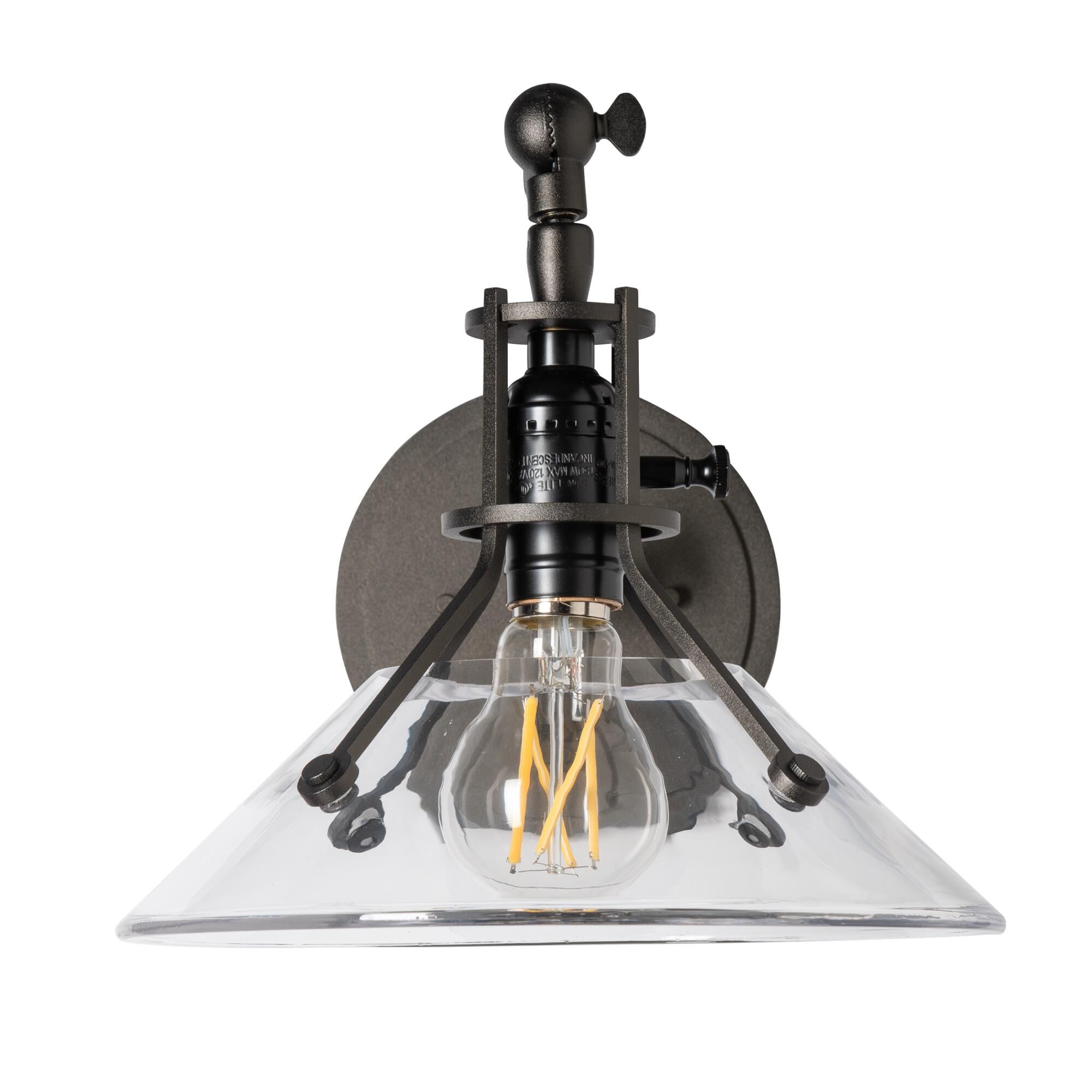 Shown in Oil Rubbed Bronze finish and Clear glass