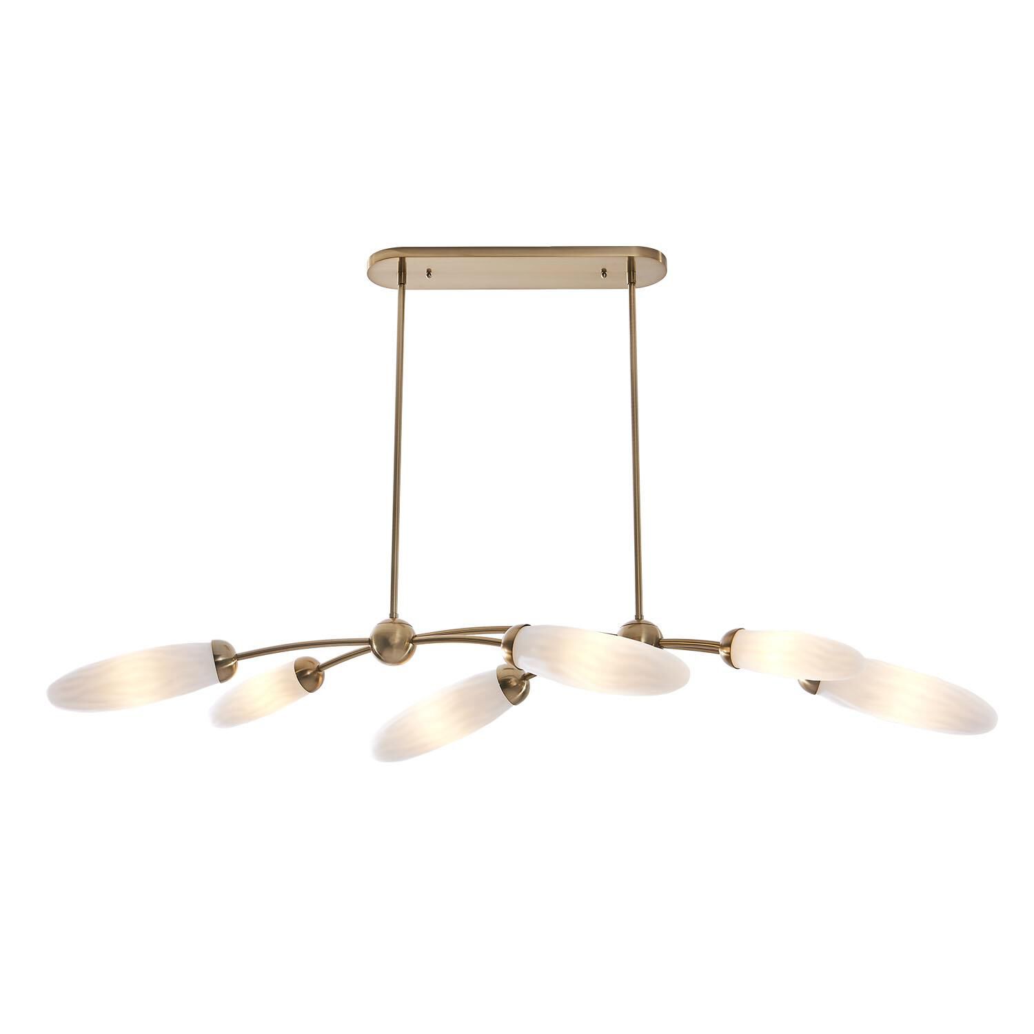 Crest 60 Inch Linear Suspension Light by Kalco