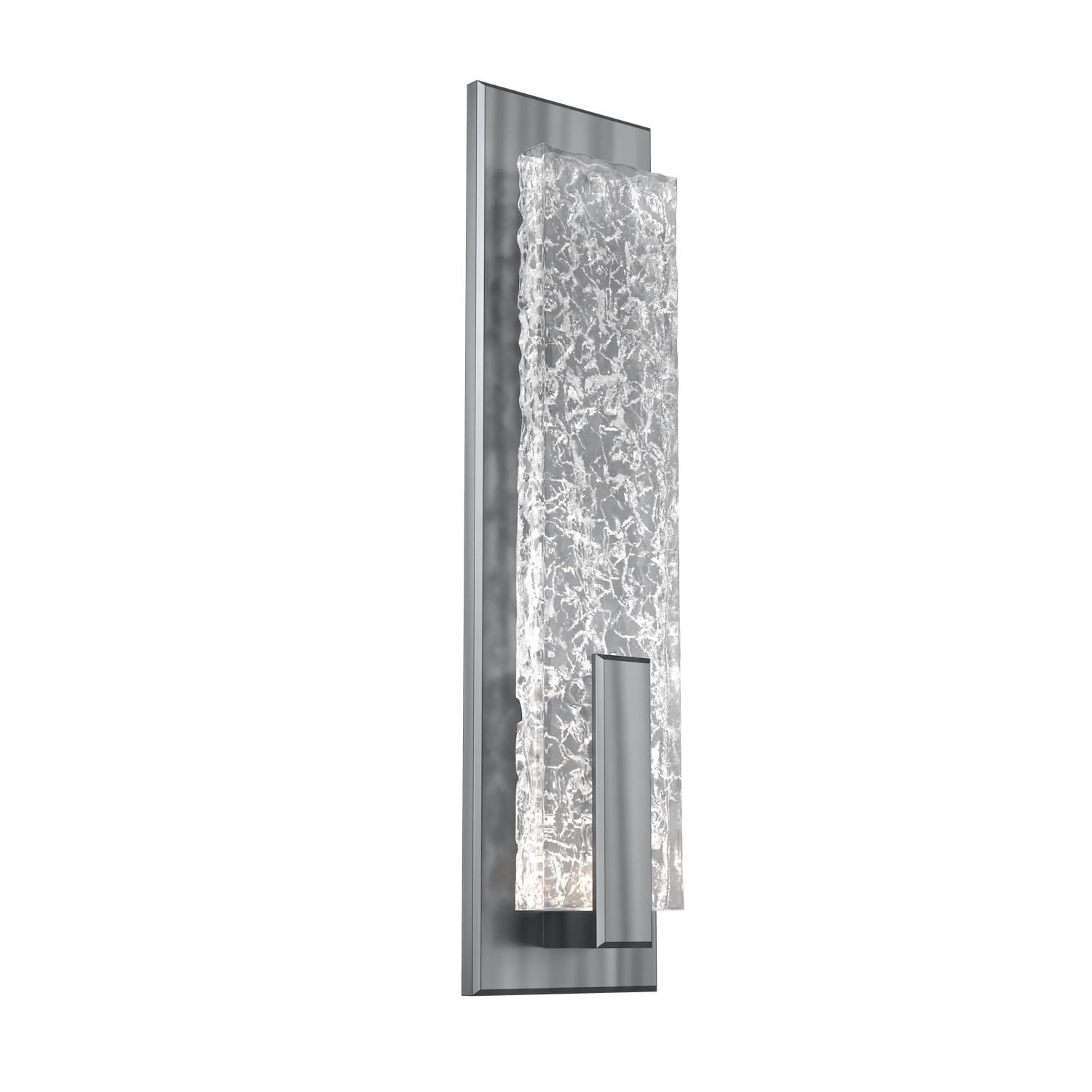 Shown in Graphite finish and Clear Textured Cast glass