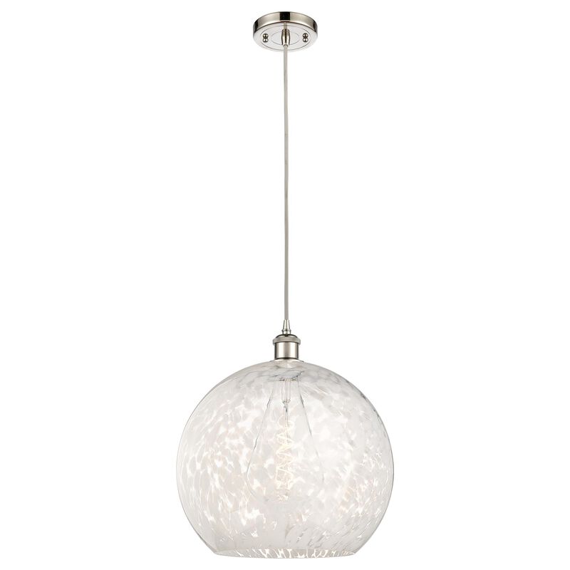 Bruno Marashlian White Mouchette 14 Inch Large Pendant by Innovations Lighting