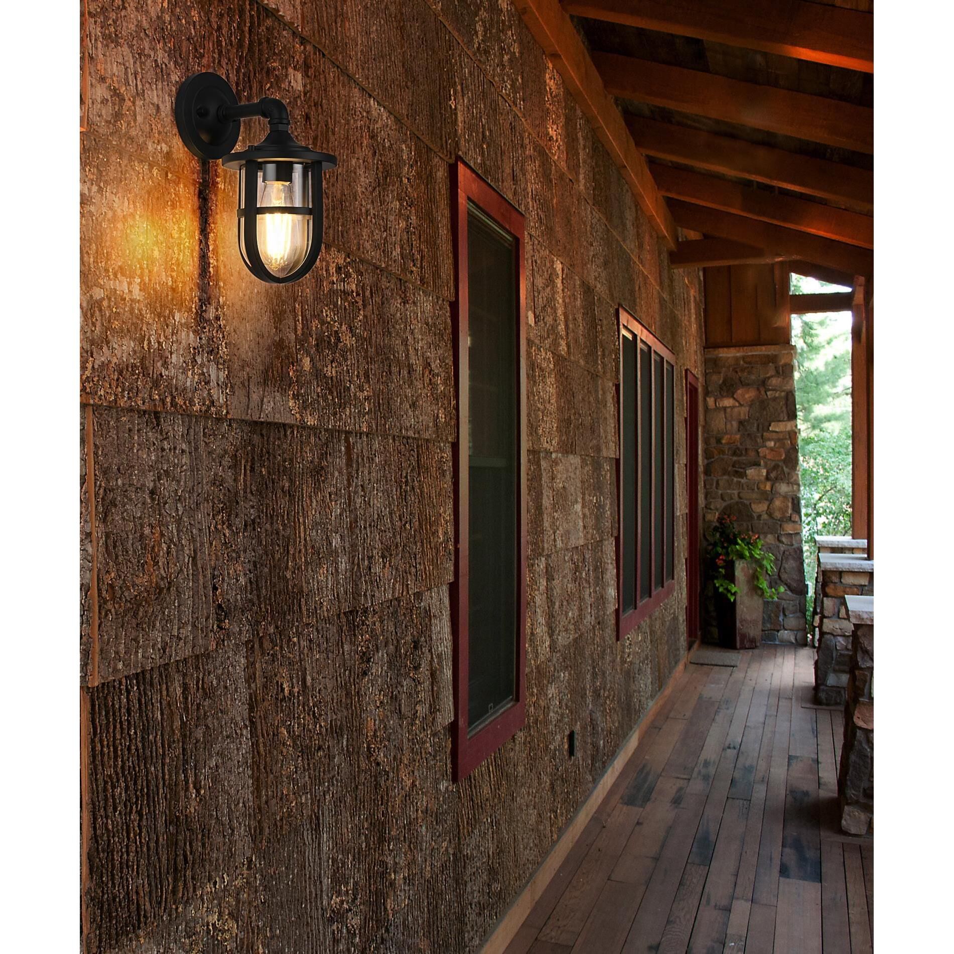 Hugo 12 Inch Outdoor Wall Light by Elegant Lighting