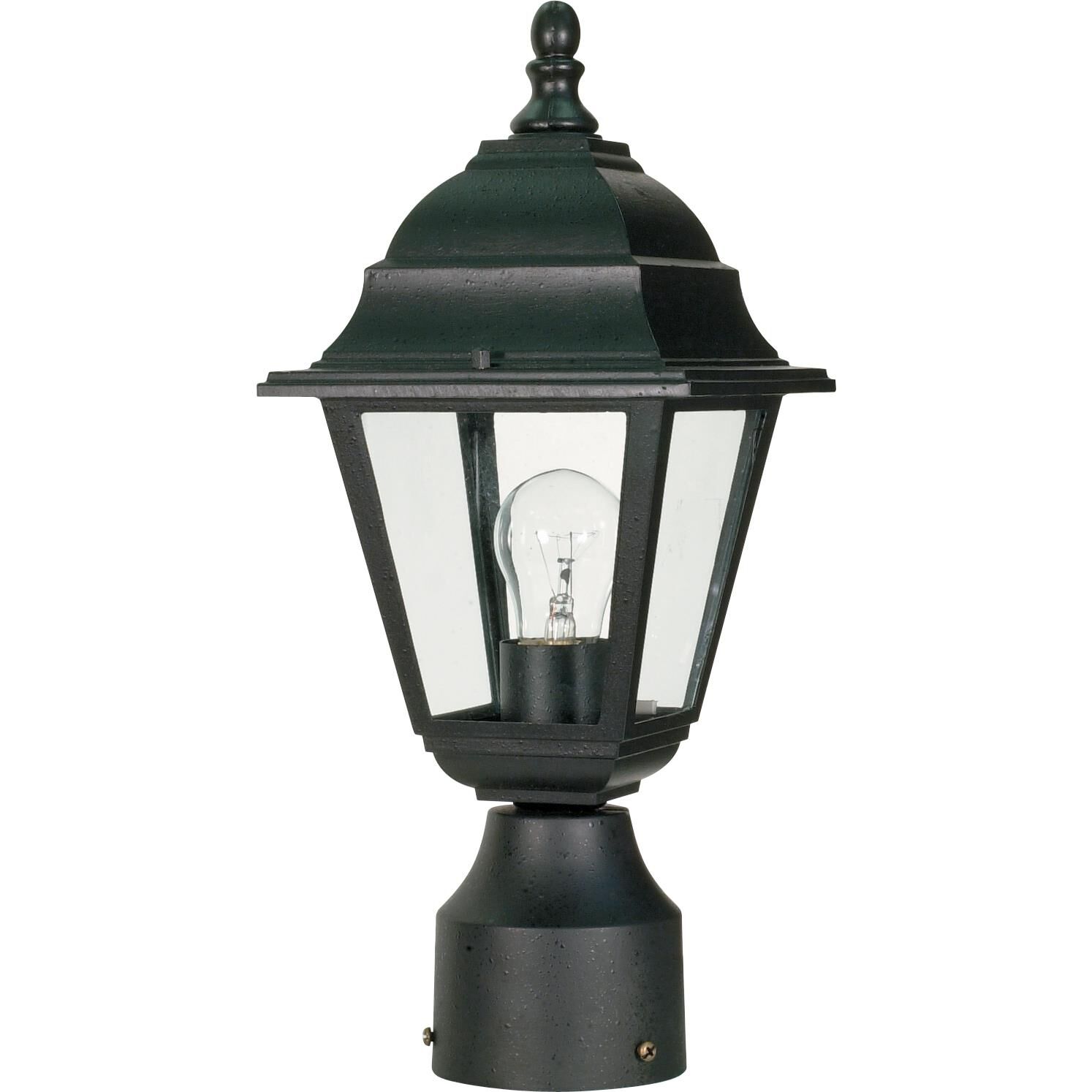 Briton 14 Inch Tall 1 Light Outdoor Post Lamp by Nuvo Lighting