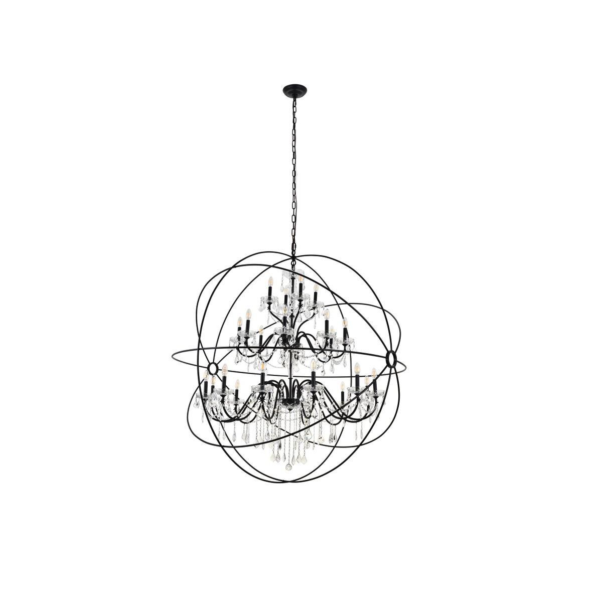 Cordelia 59 Inch 24 Light Chandelier by Elegant Lighting