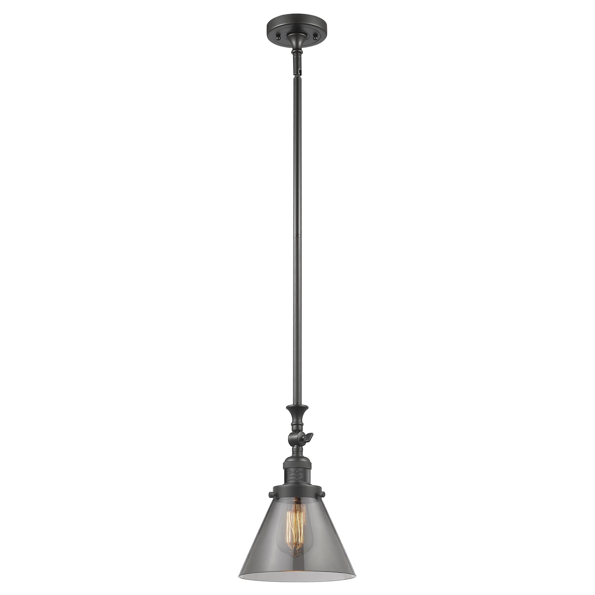 Shown in Oil Rubbed Bronze finish and Smoked glass