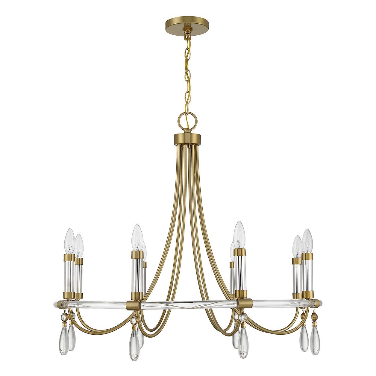 Mayfair 30 Inch 8 Light Chandelier by Savoy House
