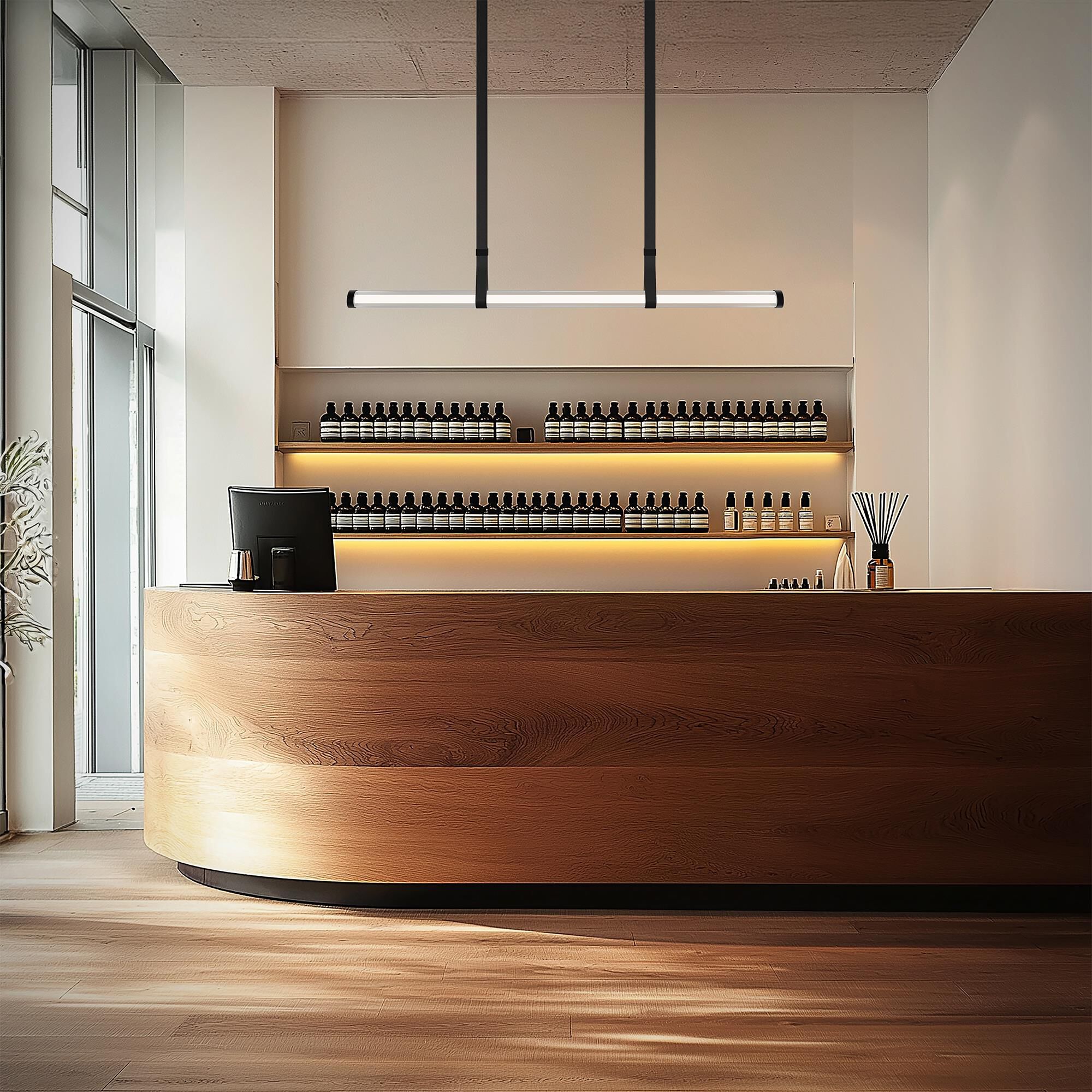 Balance Beam 53 Inch Linear Suspension Light by dweLED