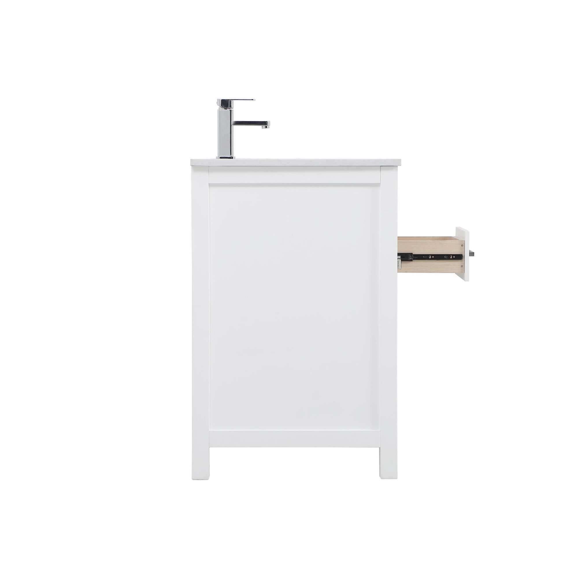 Shown in White finish