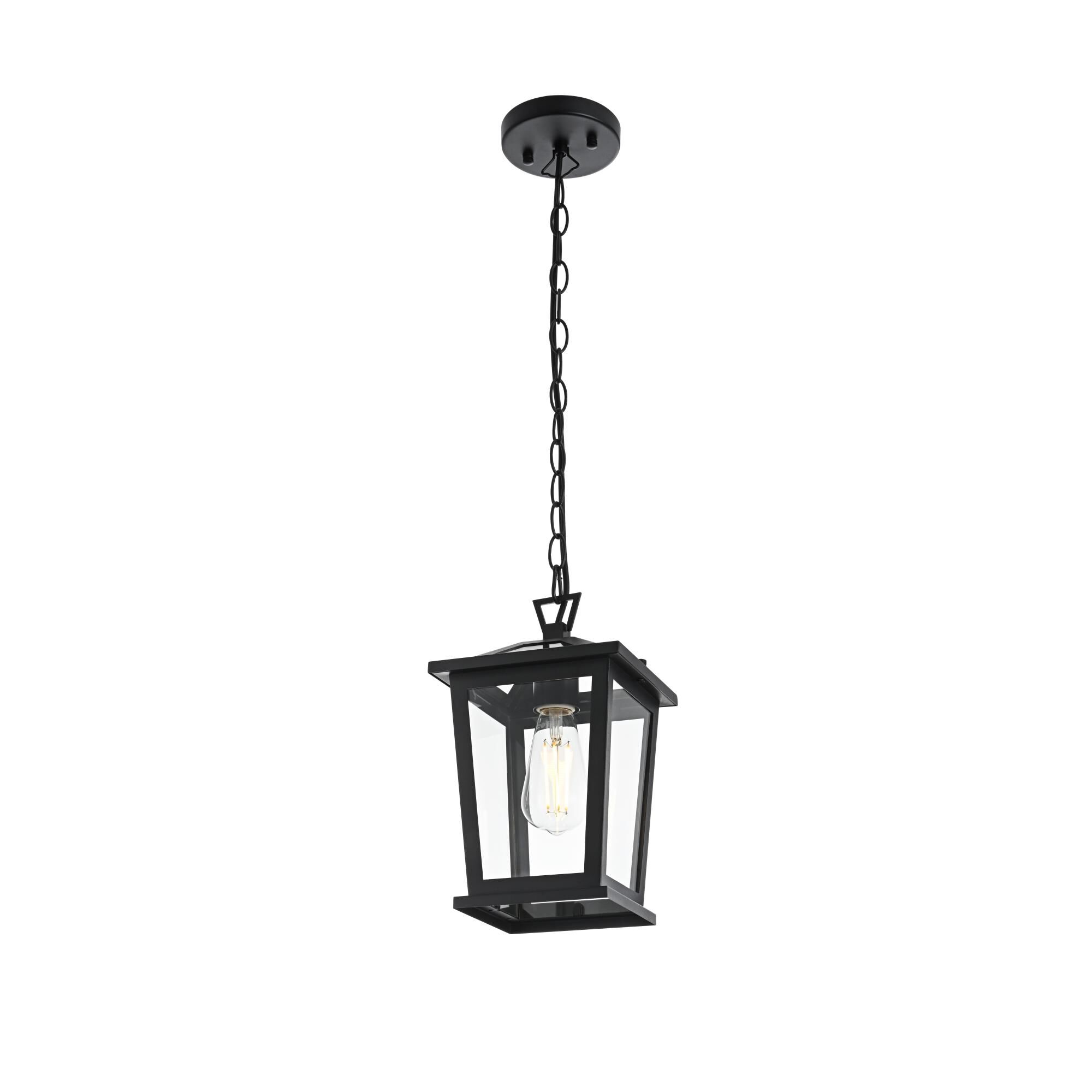 Cayman 7 Inch Outdoor Hanging Lantern by Elegant Lighting