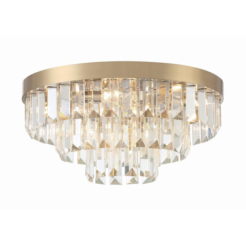 Hayes 18 Inch 8 Light Flush Mount by Crystorama