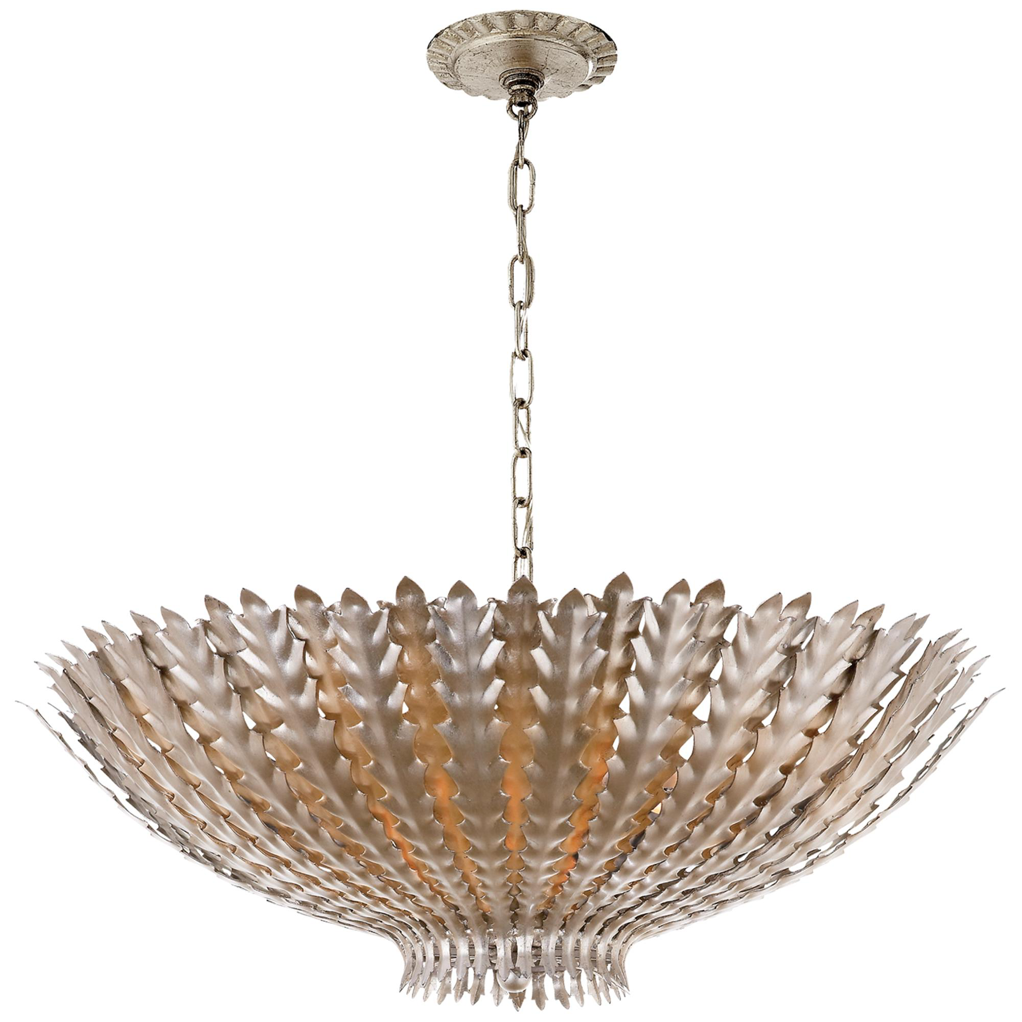 Shown in Burnished Silver Leaf finish