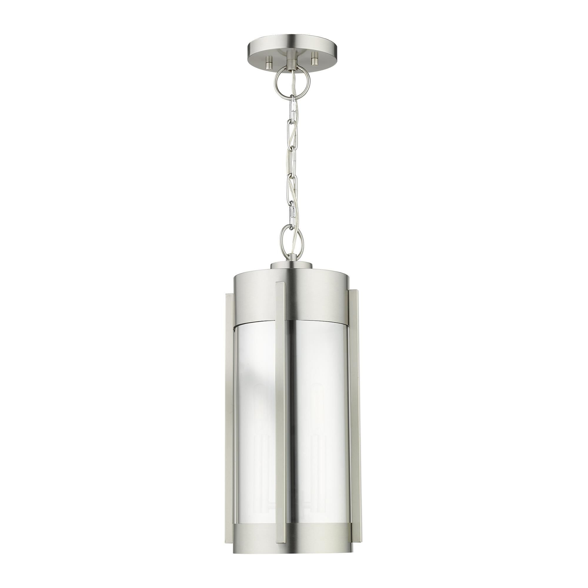 Shown in Brushed Nickel finish and Electrical Plated Smoke glass and Electrical Plated Smoke Glass shade