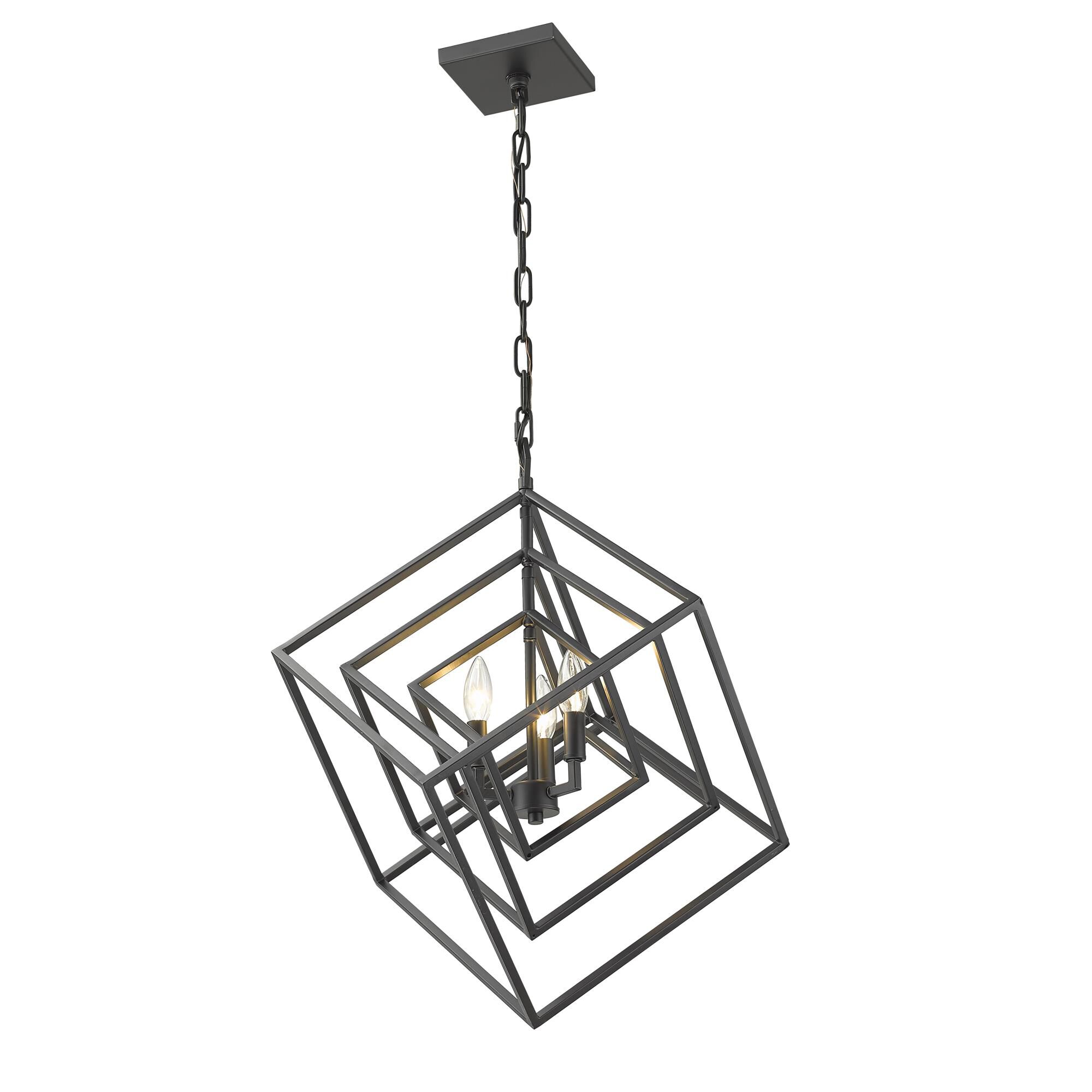 Euclid 23 Inch 3 Light Chandelier by Z-Lite