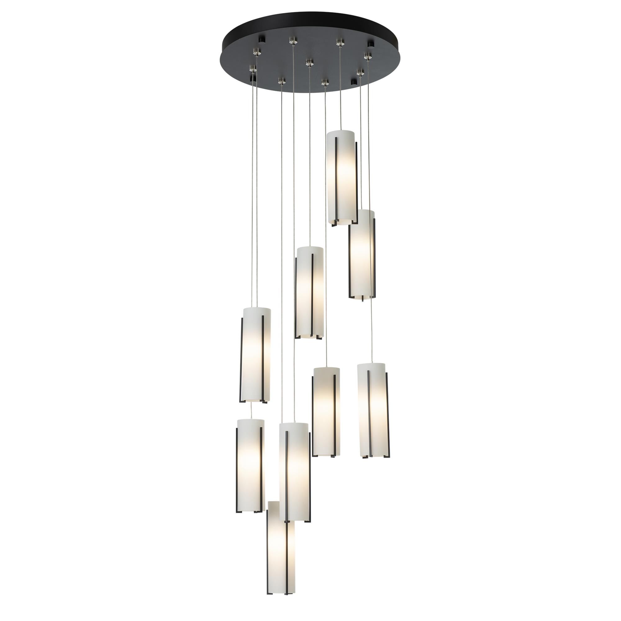Exos Glass 21 Inch Multi Light Pendant by Hubbardton Forge